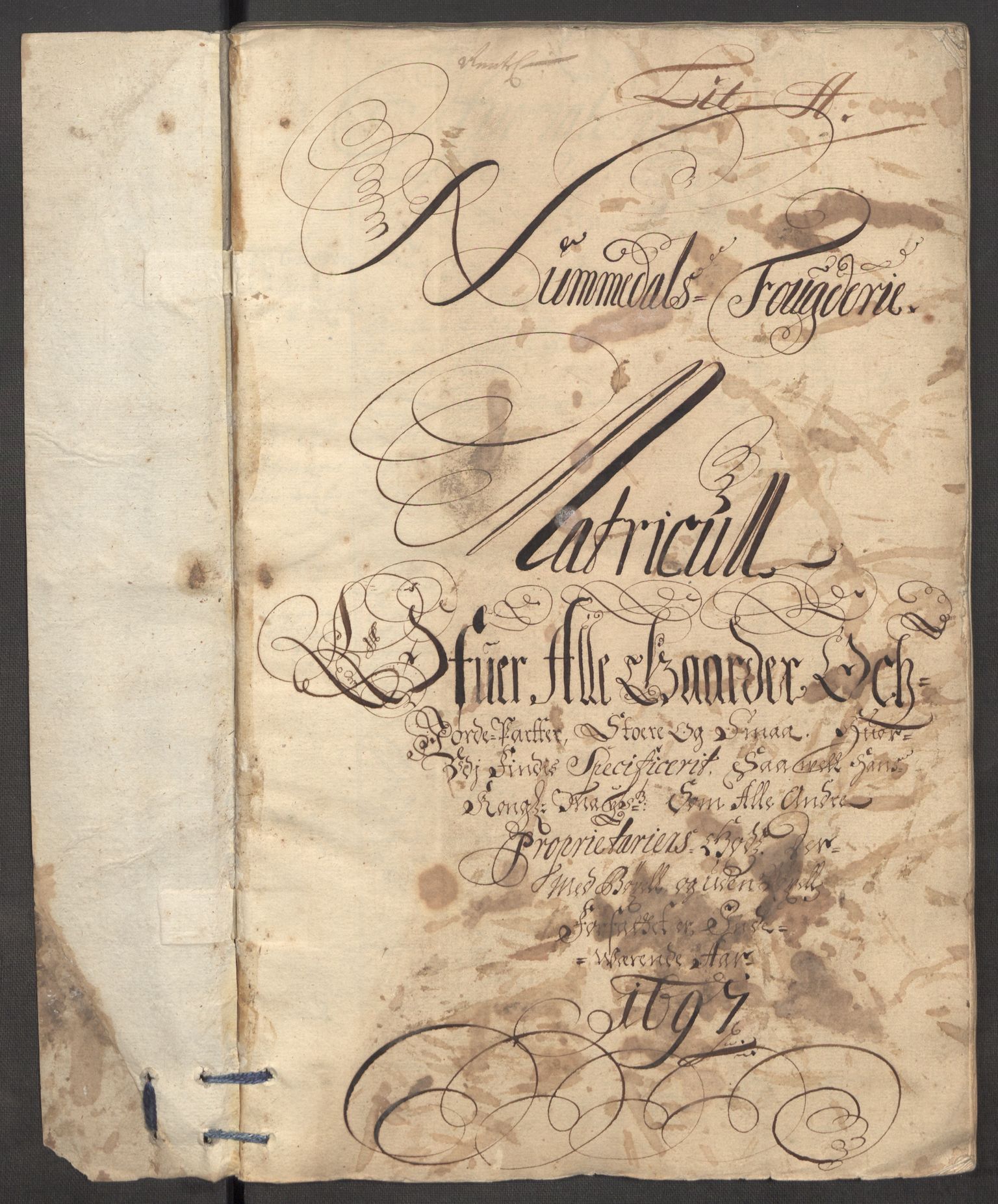 Rentekammeret inntil 1814, Reviderte regnskaper, Fogderegnskap, AV/RA-EA-4092/R64/L4425: Fogderegnskap Namdal, 1696-1698, p. 138