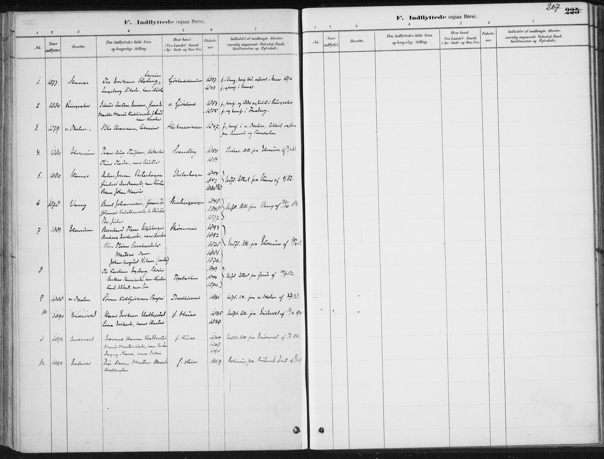 Romedal prestekontor, SAH/PREST-004/K/L0010: Parish register (official) no. 10, 1880-1895, p. 267