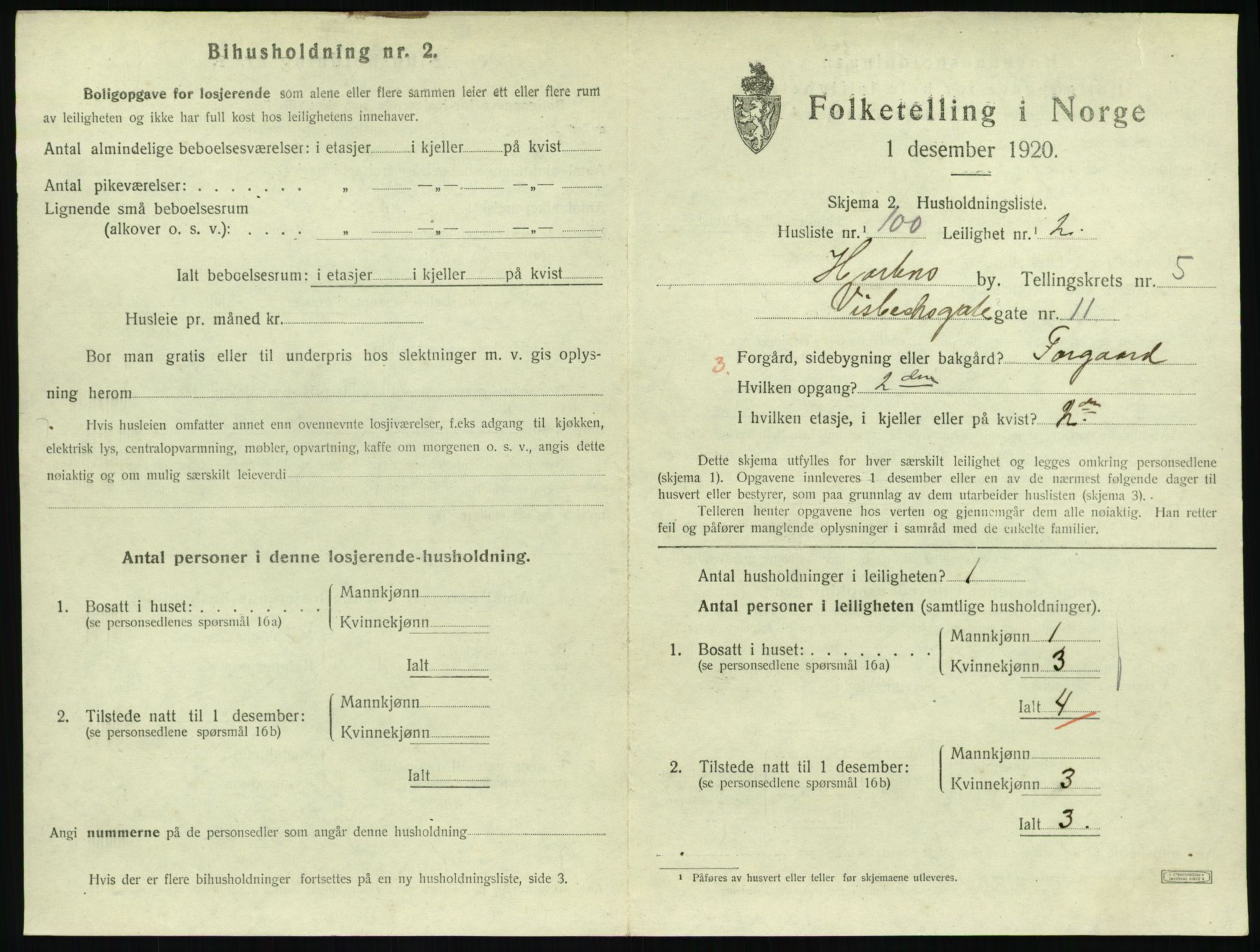 SAKO, 1920 census for Horten, 1920, p. 6025