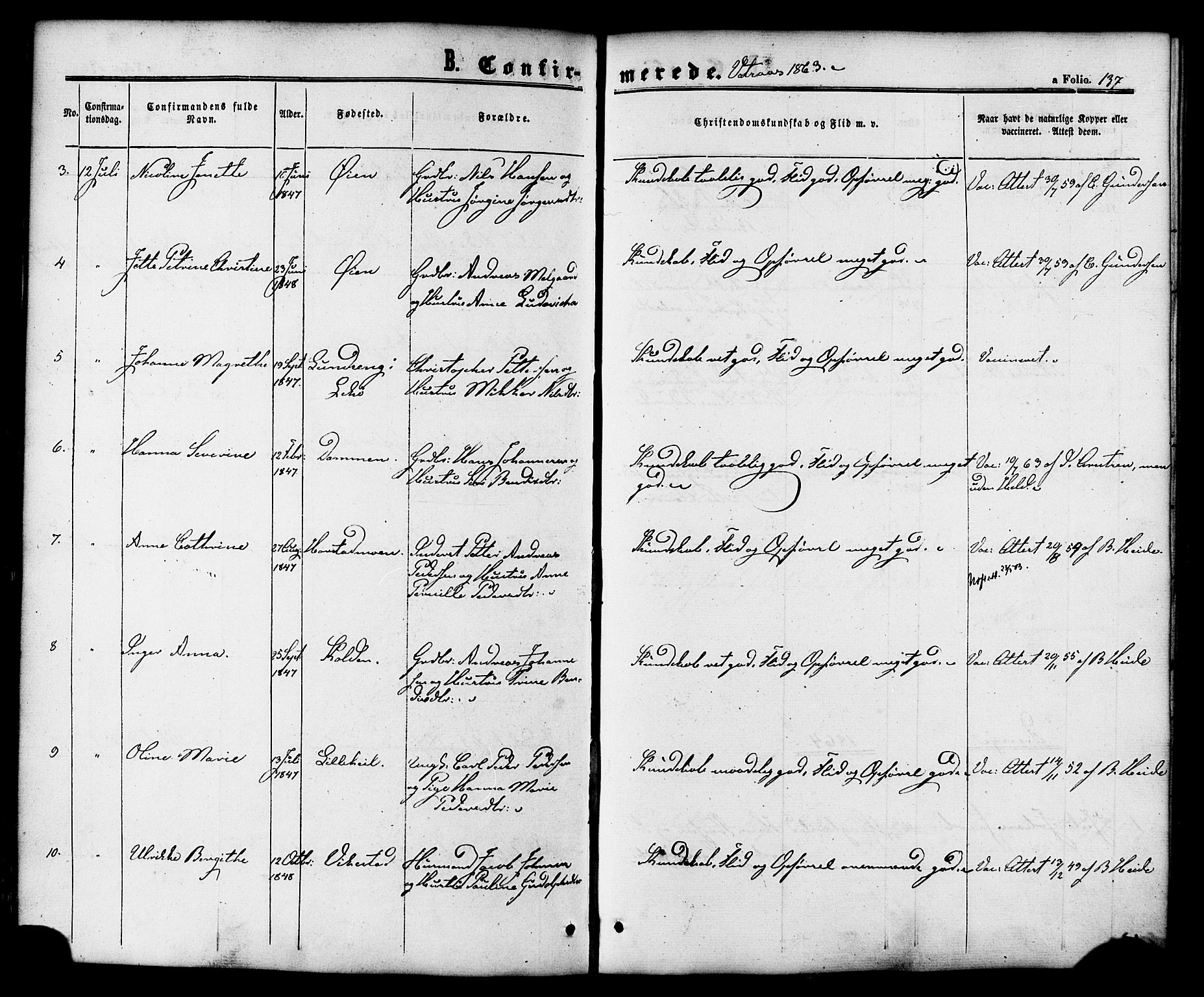 Ministerialprotokoller, klokkerbøker og fødselsregistre - Nordland, SAT/A-1459/810/L0146: Parish register (official) no. 810A08 /1, 1862-1874, p. 137