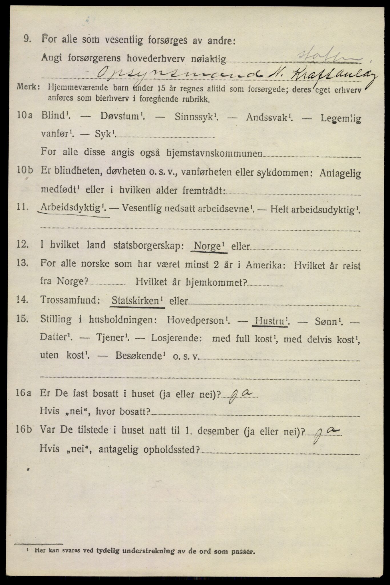 SAKO, 1920 census for Nore, 1920, p. 4001