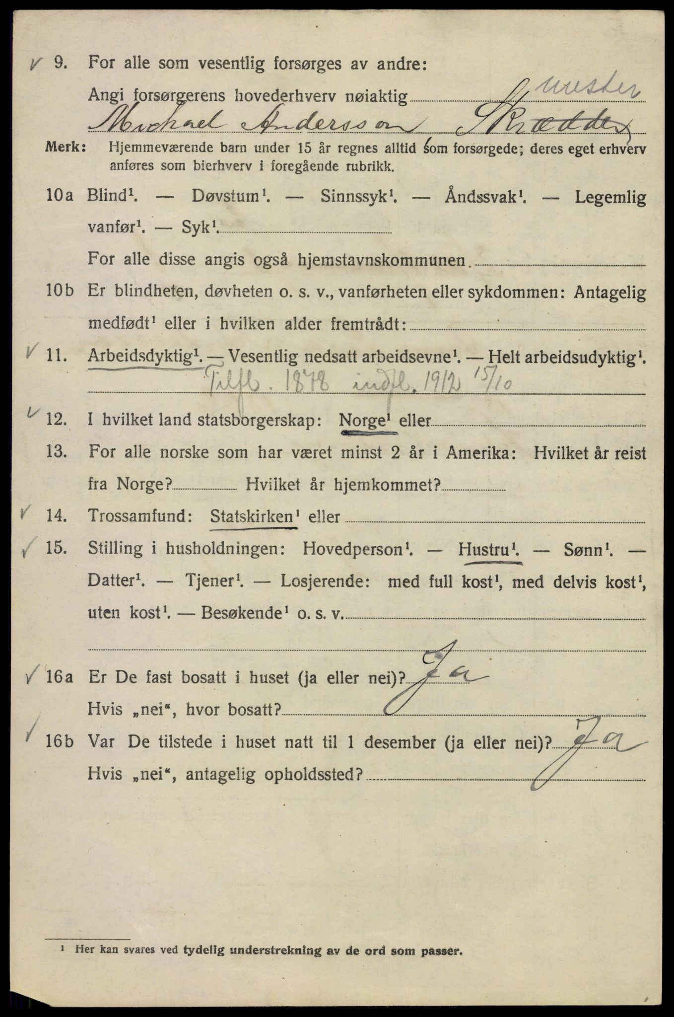 SAO, 1920 census for Kristiania, 1920, p. 276492