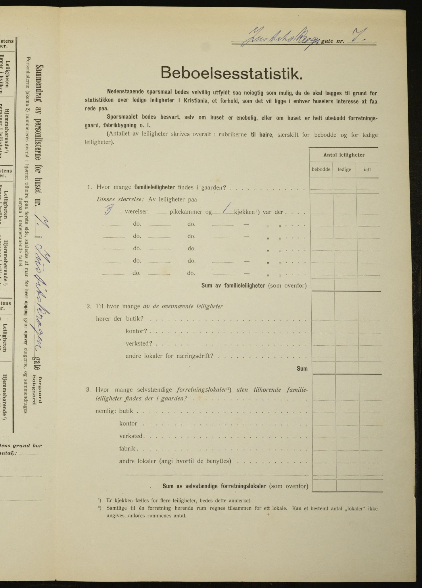 OBA, Municipal Census 1912 for Kristiania, 1912, p. 48003