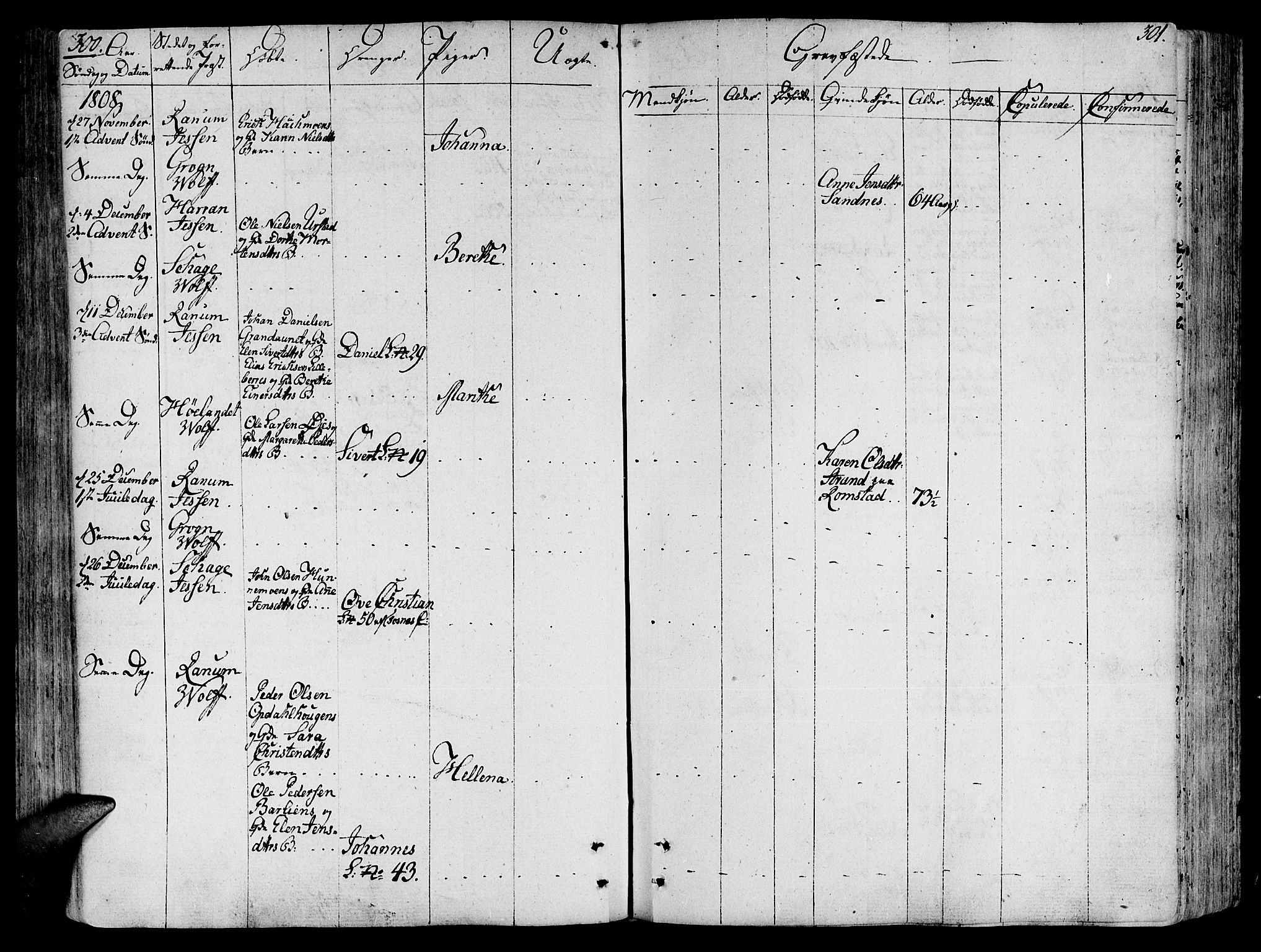 Ministerialprotokoller, klokkerbøker og fødselsregistre - Nord-Trøndelag, AV/SAT-A-1458/764/L0545: Parish register (official) no. 764A05, 1799-1816, p. 300-301