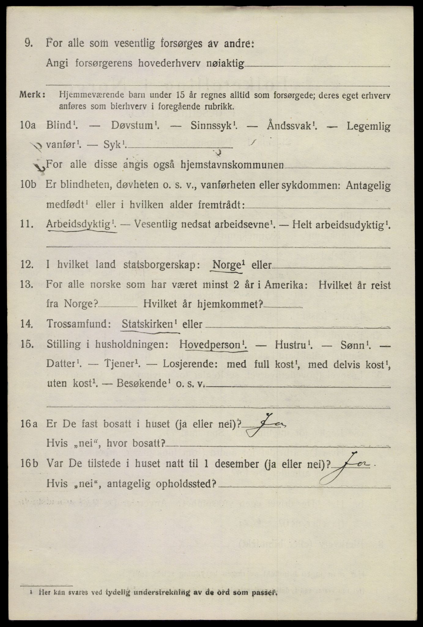 SAKO, 1920 census for Tjølling, 1920, p. 7530