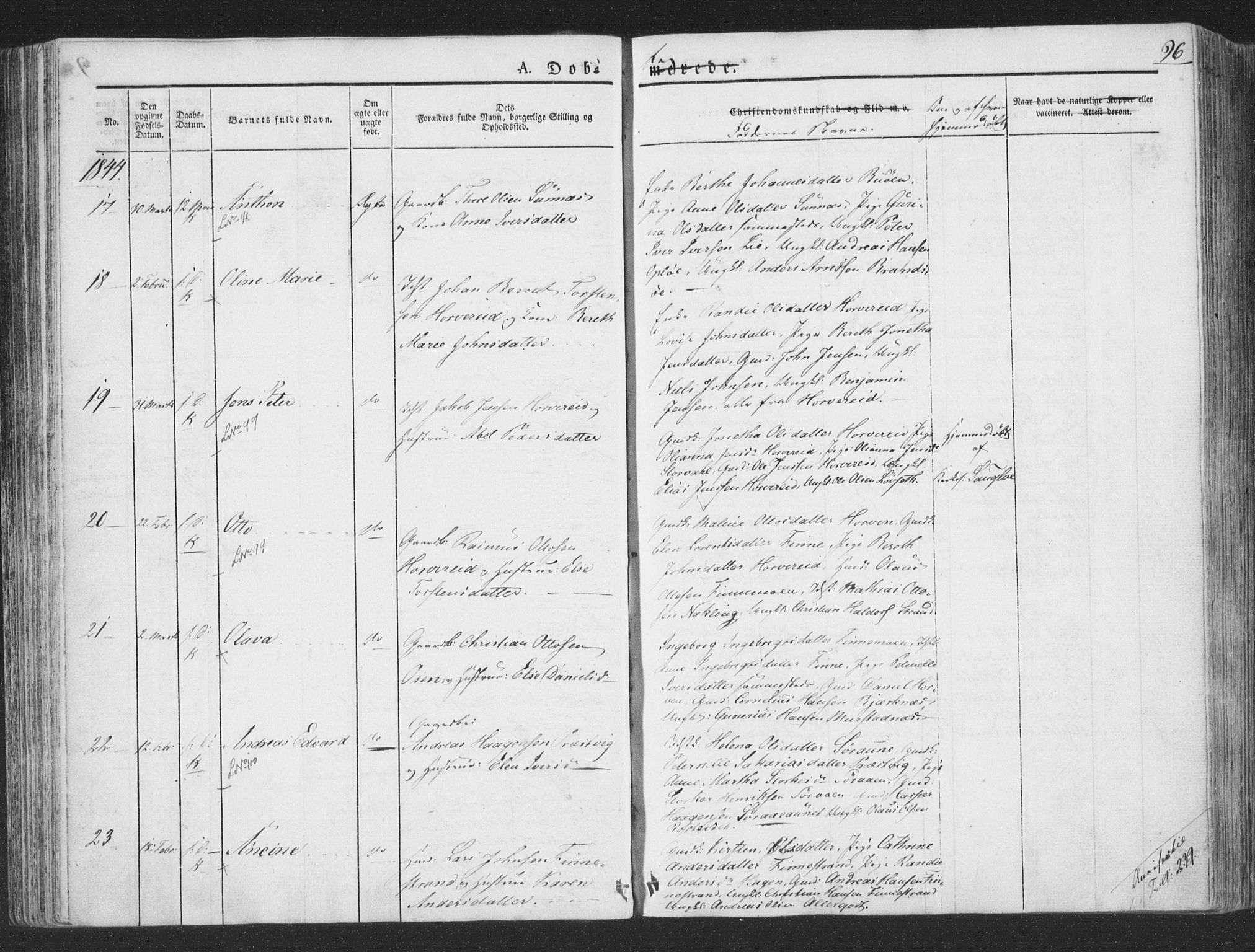 Ministerialprotokoller, klokkerbøker og fødselsregistre - Nord-Trøndelag, AV/SAT-A-1458/780/L0639: Parish register (official) no. 780A04, 1830-1844, p. 96