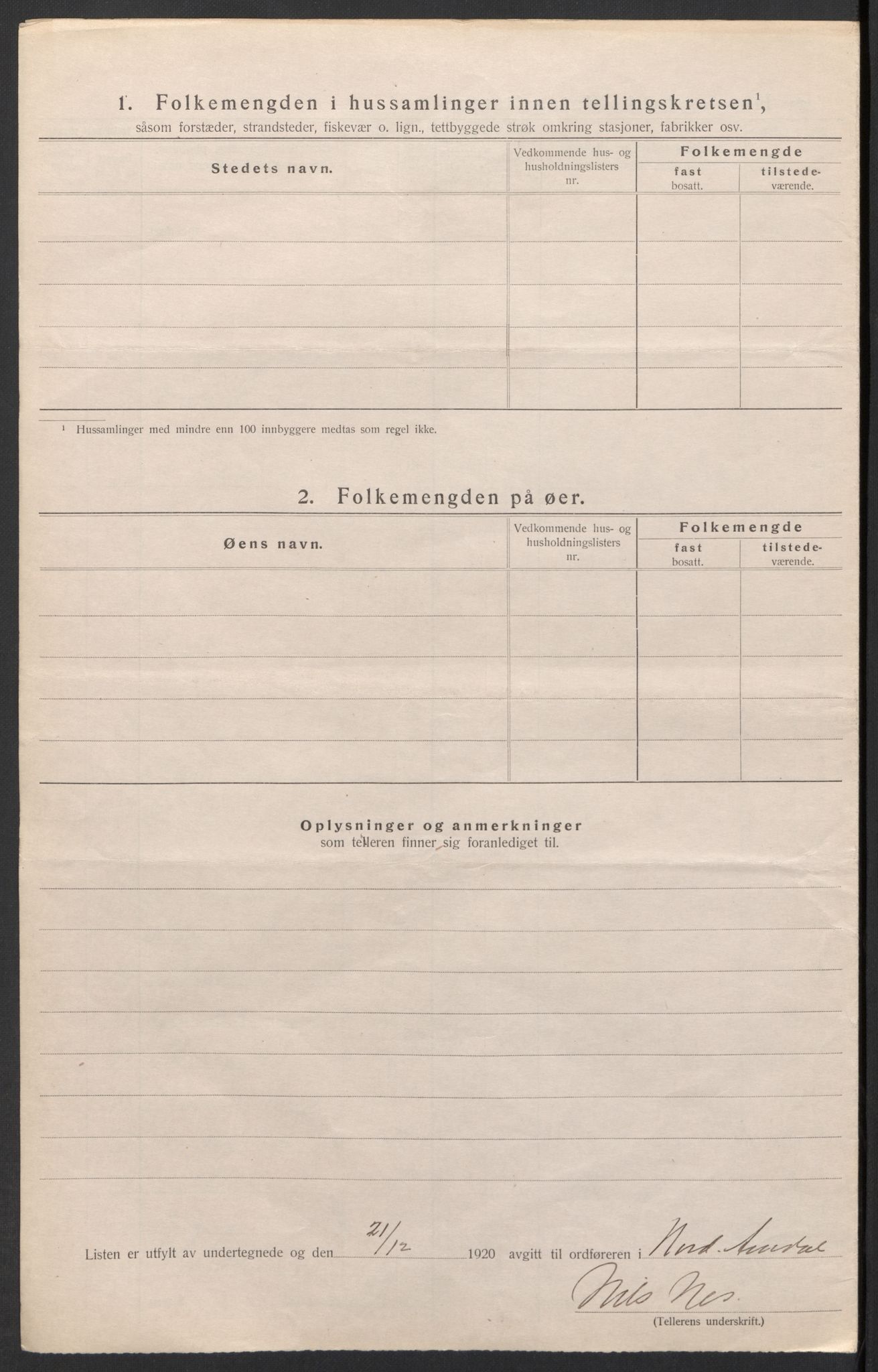 SAH, 1920 census for Nord-Aurdal, 1920, p. 56