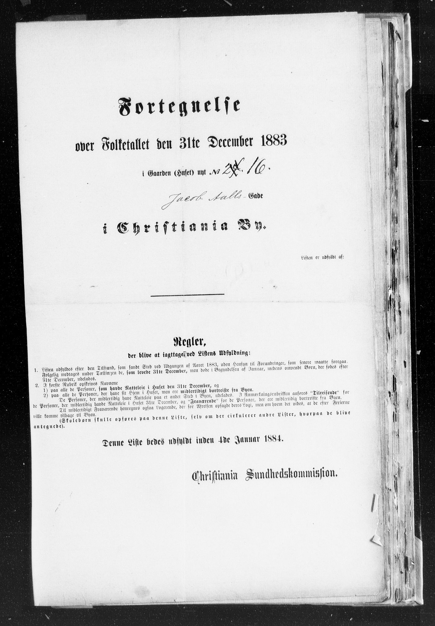 OBA, Municipal Census 1883 for Kristiania, 1883, p. 1948