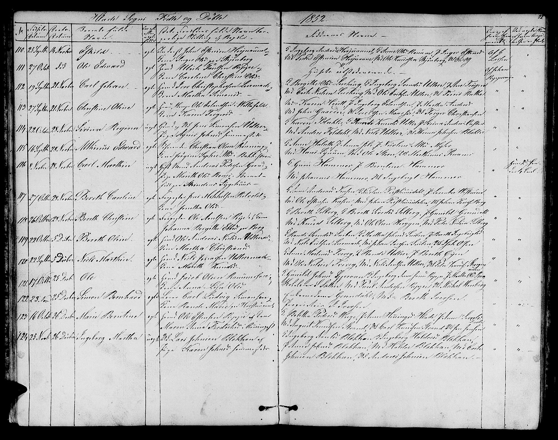 Ministerialprotokoller, klokkerbøker og fødselsregistre - Sør-Trøndelag, AV/SAT-A-1456/606/L0310: Parish register (copy) no. 606C06, 1850-1859, p. 22