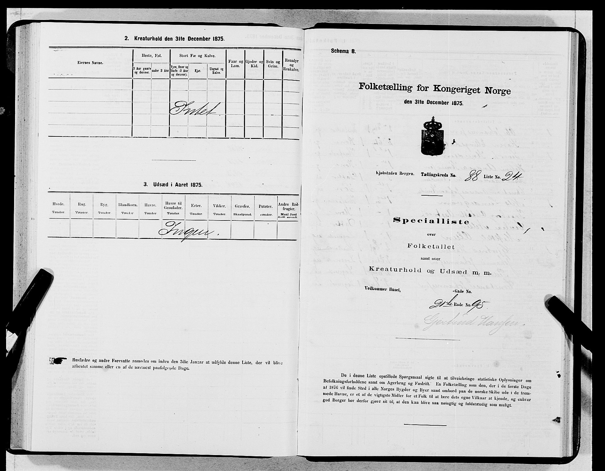 SAB, 1875 census for 1301 Bergen, 1875, p. 4766