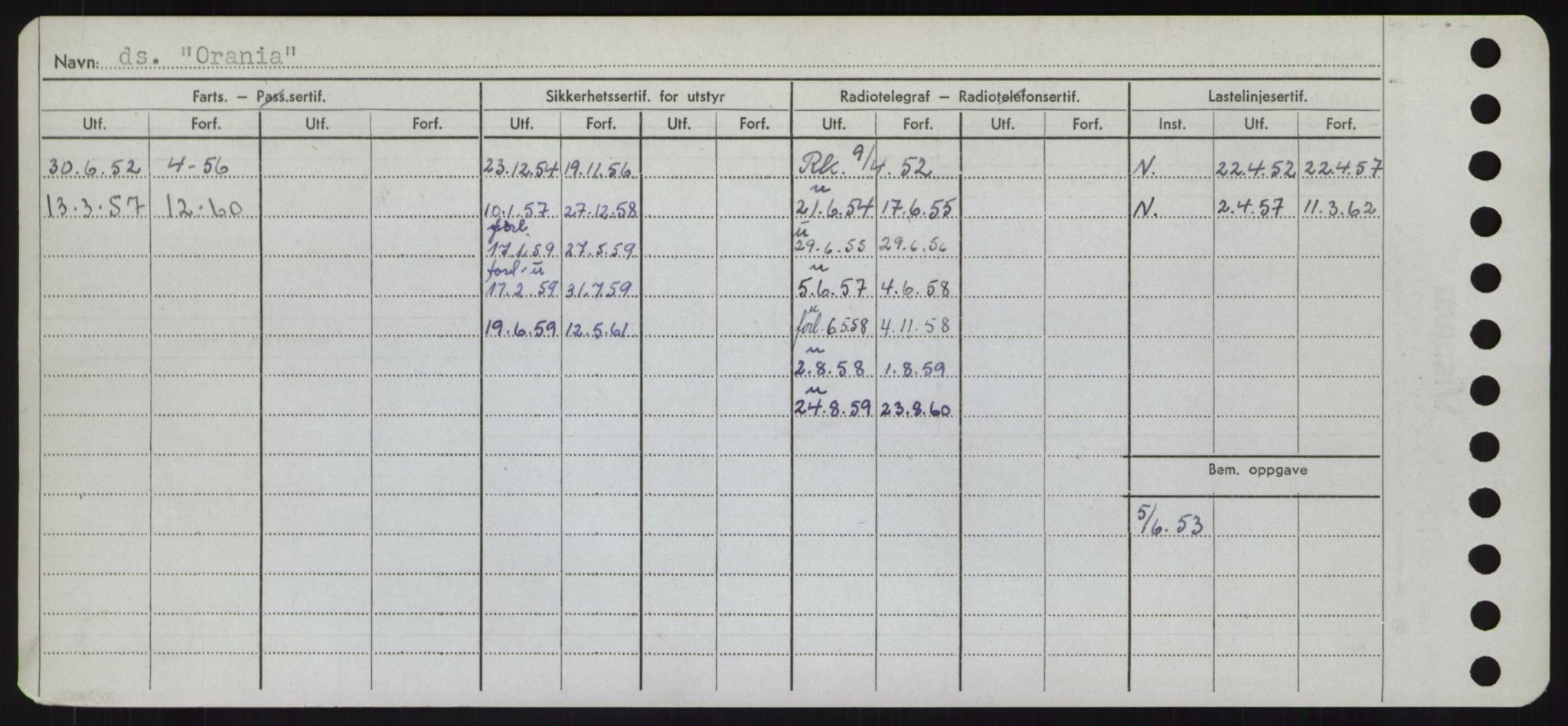 Sjøfartsdirektoratet med forløpere, Skipsmålingen, RA/S-1627/H/Hd/L0028: Fartøy, O, p. 296