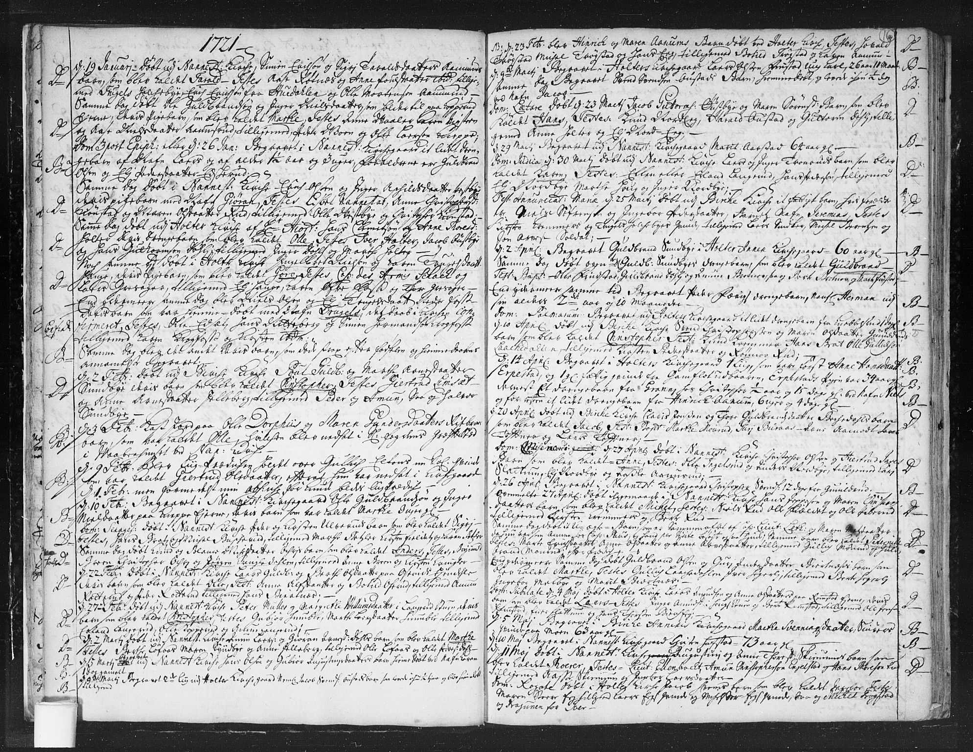 Nannestad prestekontor Kirkebøker, SAO/A-10414a/F/Fa/L0003: Parish register (official) no. I 3, 1716-1729, p. 16