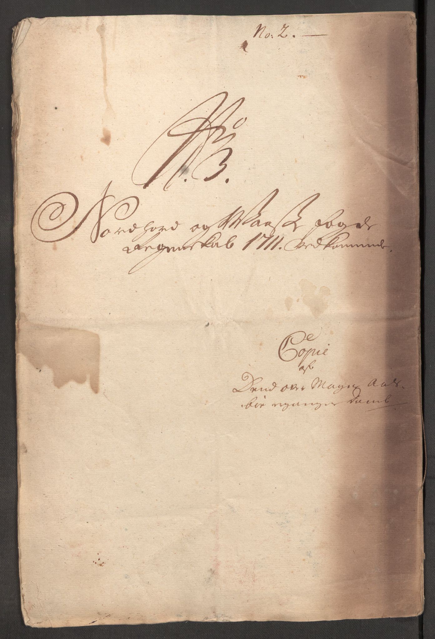 Rentekammeret inntil 1814, Reviderte regnskaper, Fogderegnskap, AV/RA-EA-4092/R51/L3192: Fogderegnskap Nordhordland og Voss, 1711, p. 50