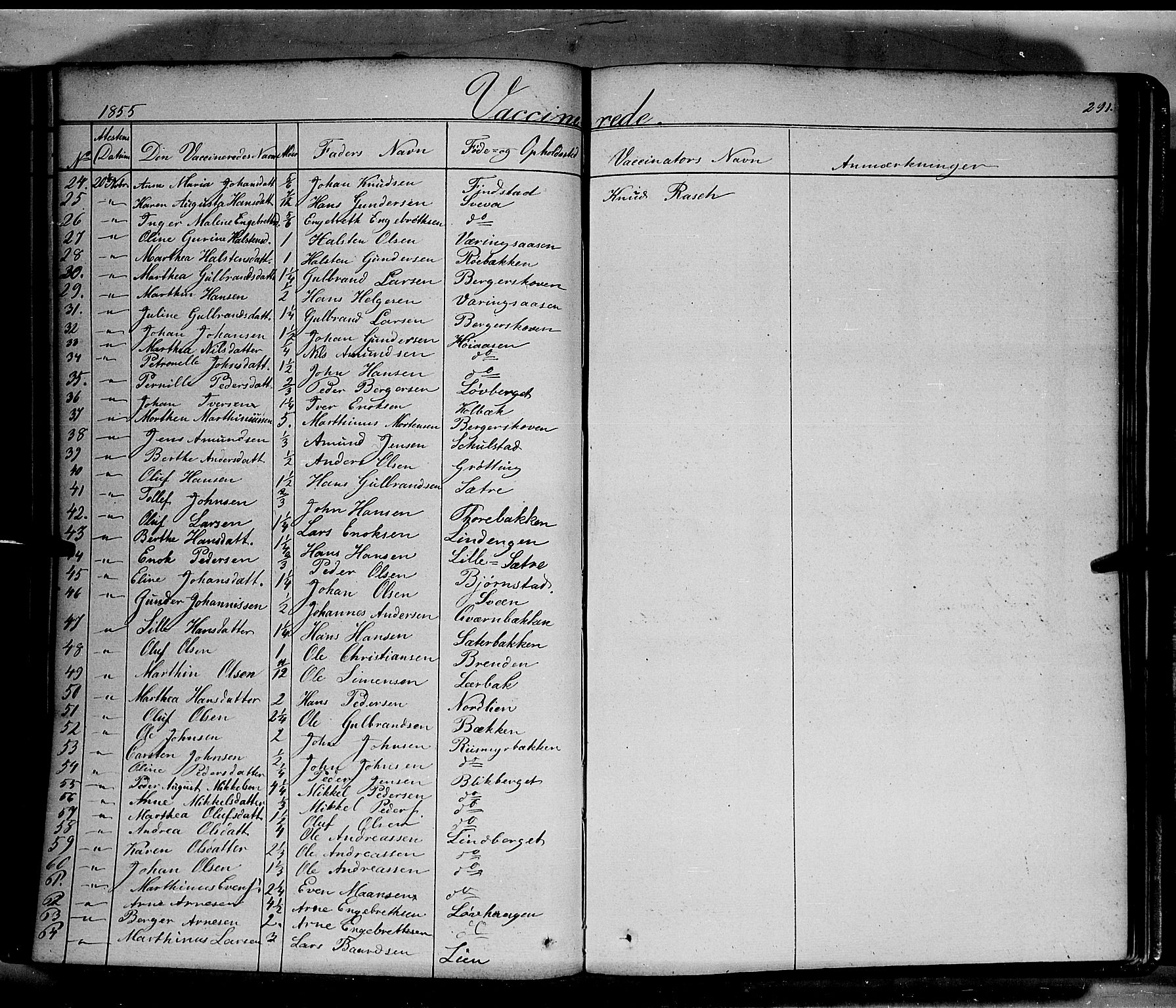 Elverum prestekontor, AV/SAH-PREST-044/H/Ha/Haa/L0009: Parish register (official) no. 9, 1843-1856, p. 291