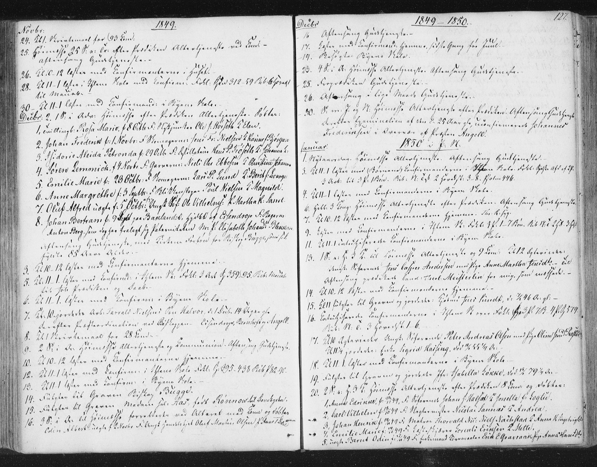 Ministerialprotokoller, klokkerbøker og fødselsregistre - Sør-Trøndelag, SAT/A-1456/602/L0127: Curate's parish register no. 602B01, 1821-1875, p. 127