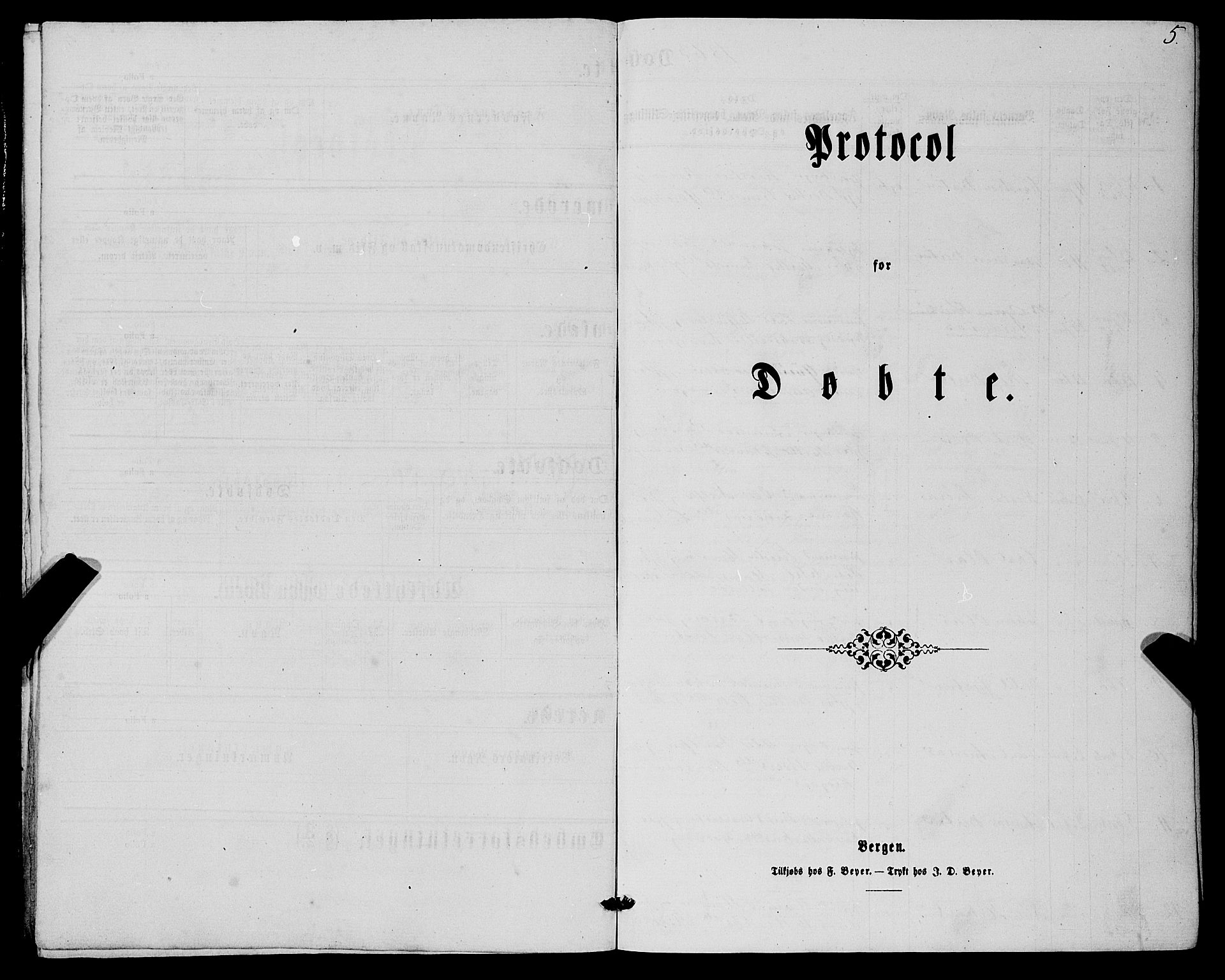 Askøy Sokneprestembete, SAB/A-74101/H/Ha/Haa/Haaa/L0009: Parish register (official) no. A 9, 1863-1877, p. 5