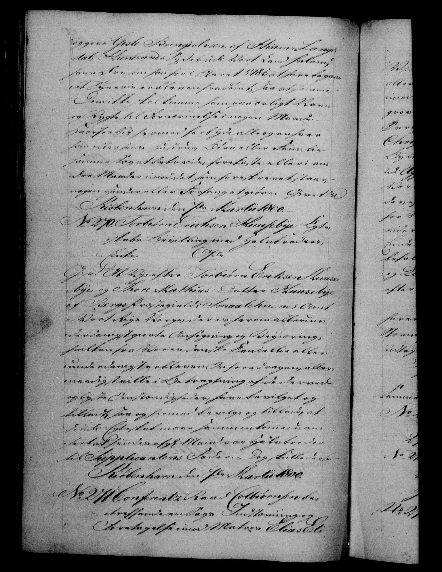 Danske Kanselli 1800-1814, RA/EA-3024/H/Hf/Hfb/Hfba/L0001: Registranter, 1800-1801, p. 90b