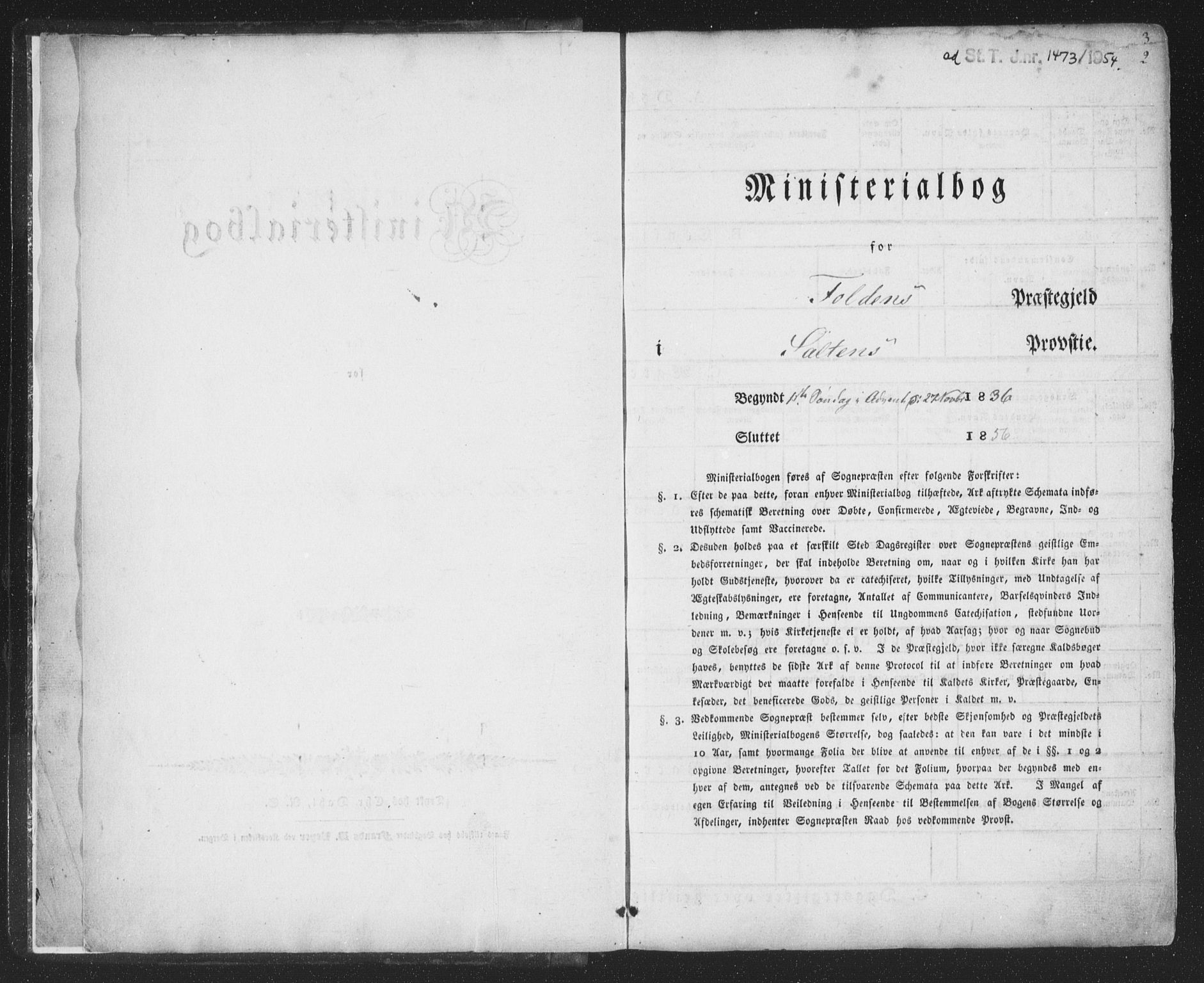 Ministerialprotokoller, klokkerbøker og fødselsregistre - Nordland, AV/SAT-A-1459/853/L0769: Parish register (official) no. 853A08, 1836-1856, p. 2