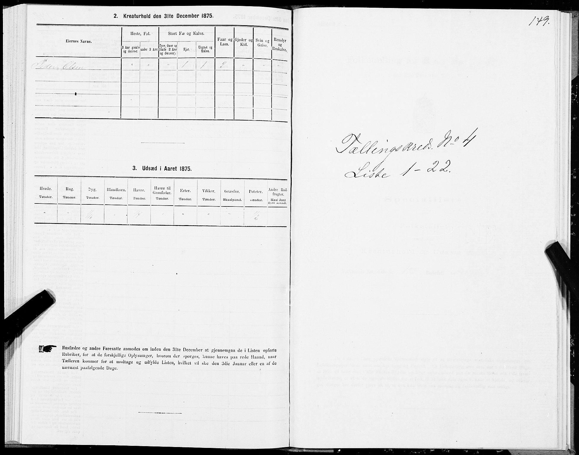 SAT, 1875 census for 1744P Overhalla, 1875, p. 2149