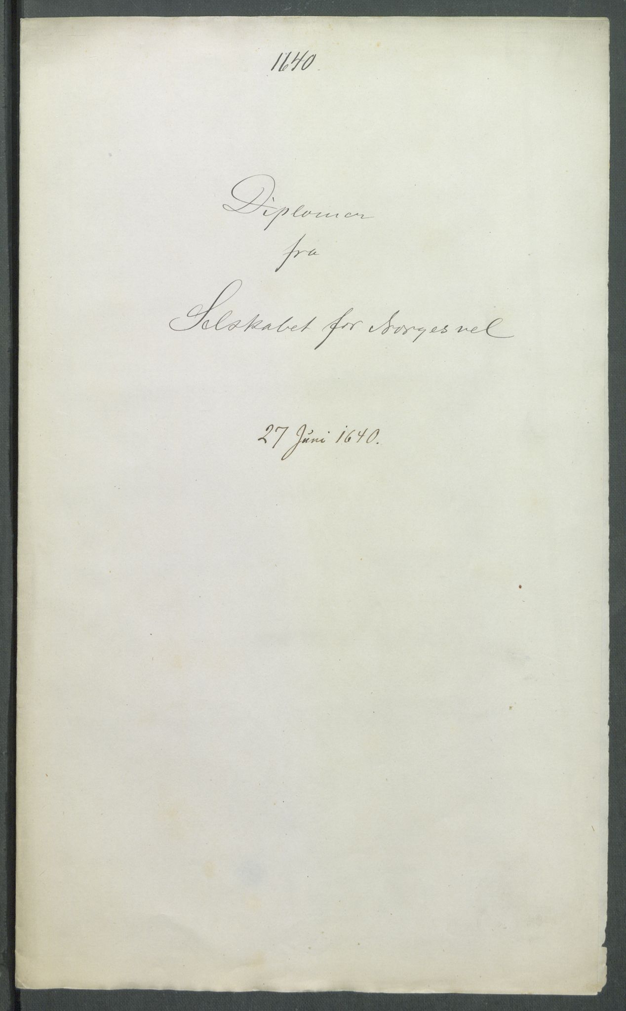 Riksarkivets diplomsamling, RA/EA-5965/F02/L0153: Dokumenter, 1640, p. 46