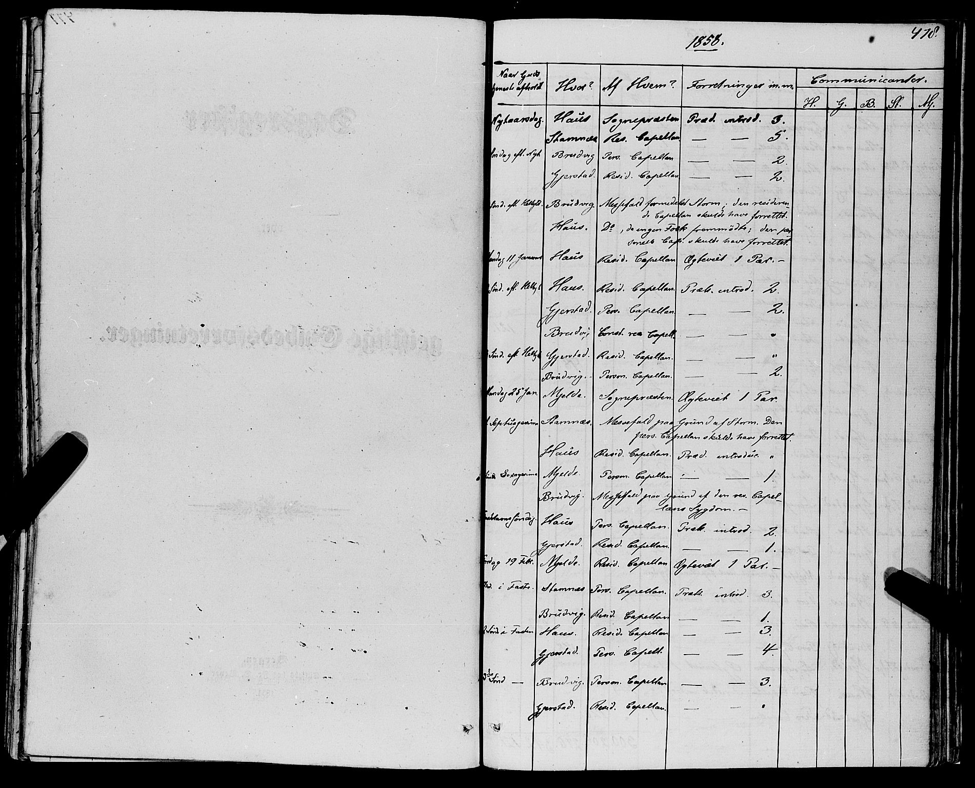 Haus sokneprestembete, SAB/A-75601/H/Haa: Parish register (official) no. A 17, 1858-1870, p. 478