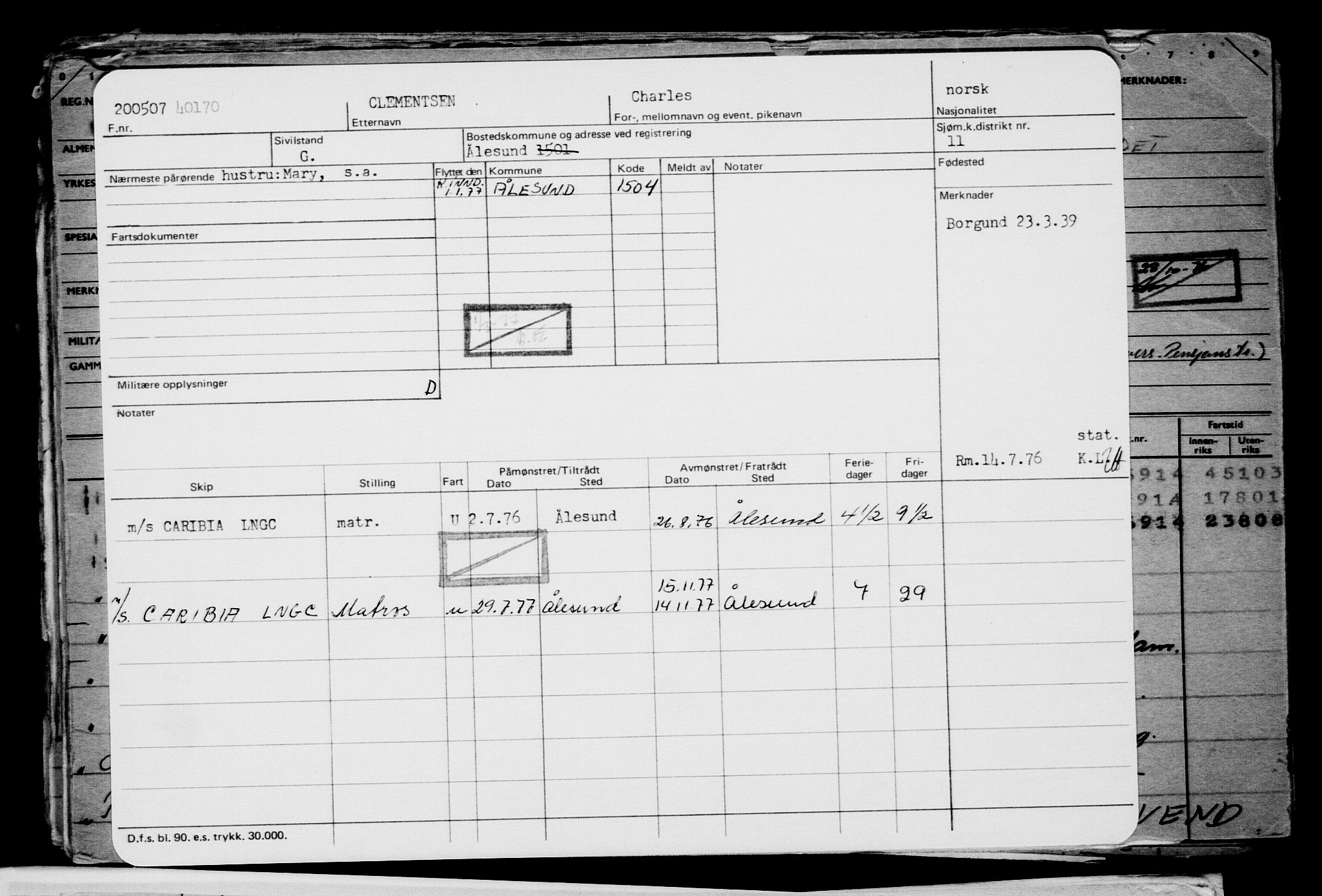 Direktoratet for sjømenn, AV/RA-S-3545/G/Gb/L0071: Hovedkort, 1907, p. 280