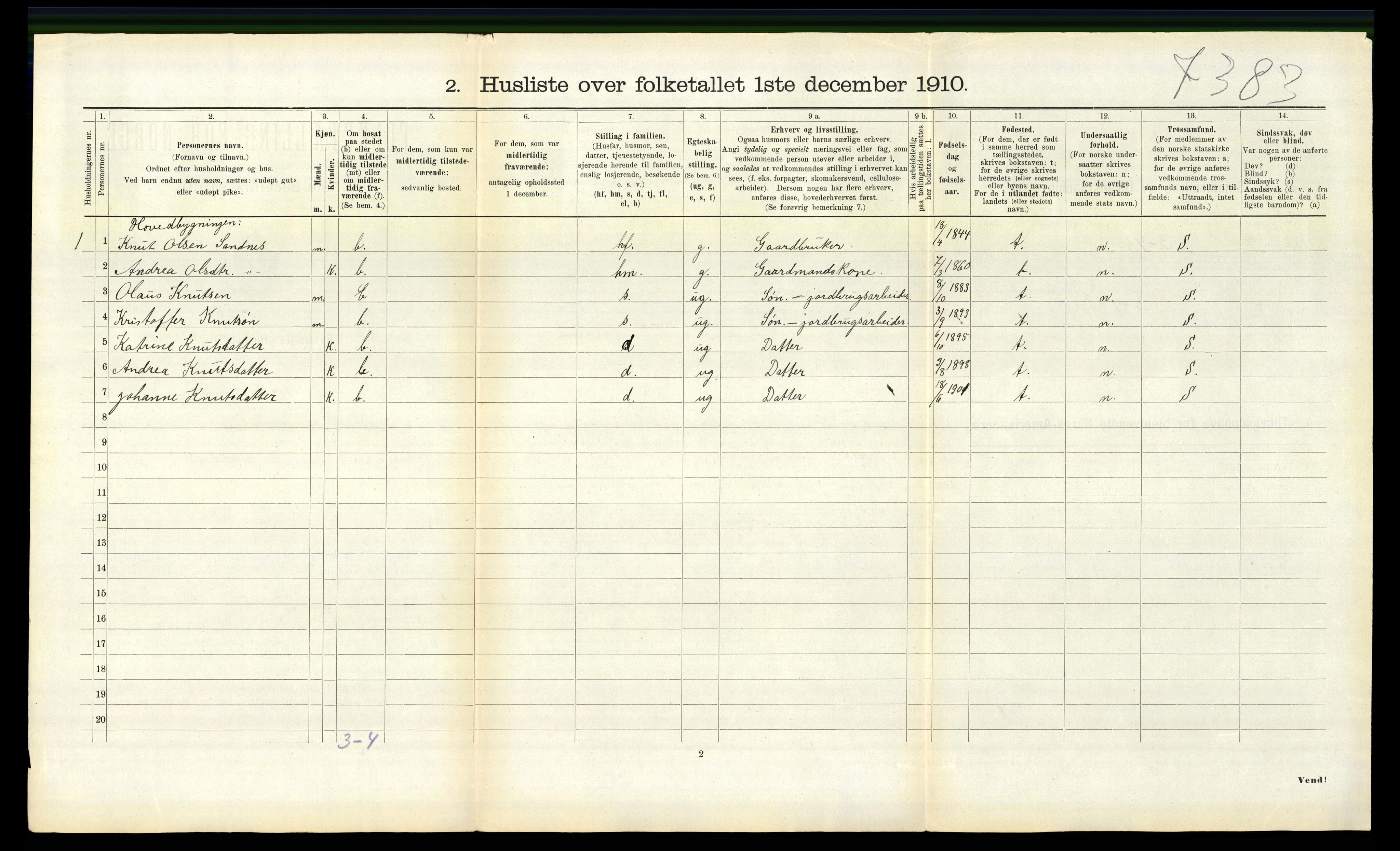 RA, 1910 census for Jølster, 1910, p. 391