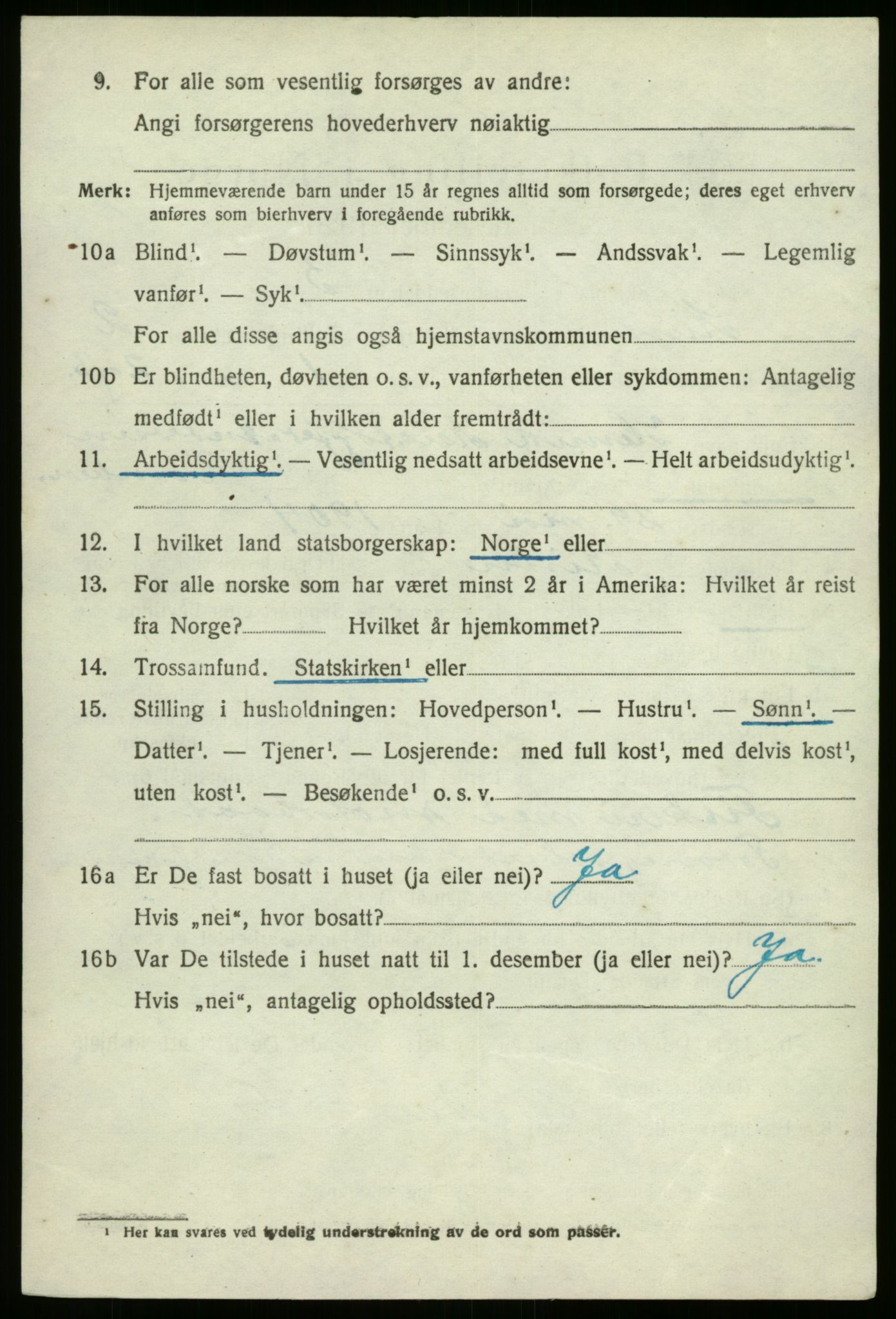 SAB, 1920 census for Kinn, 1920, p. 1938