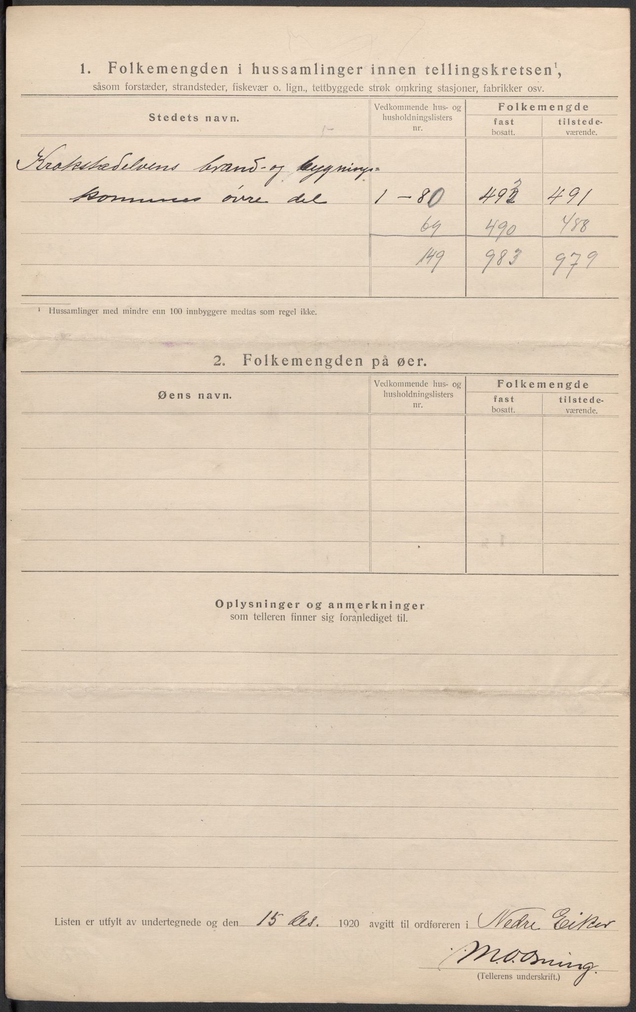 SAKO, 1920 census for Nedre Eiker, 1920, p. 24