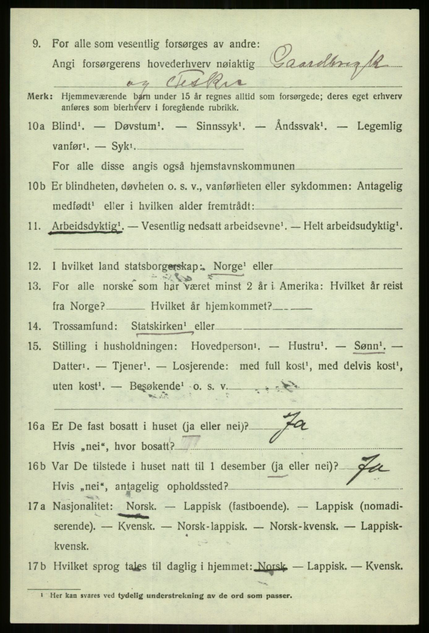 SATØ, 1920 census for Karlsøy, 1920, p. 2681