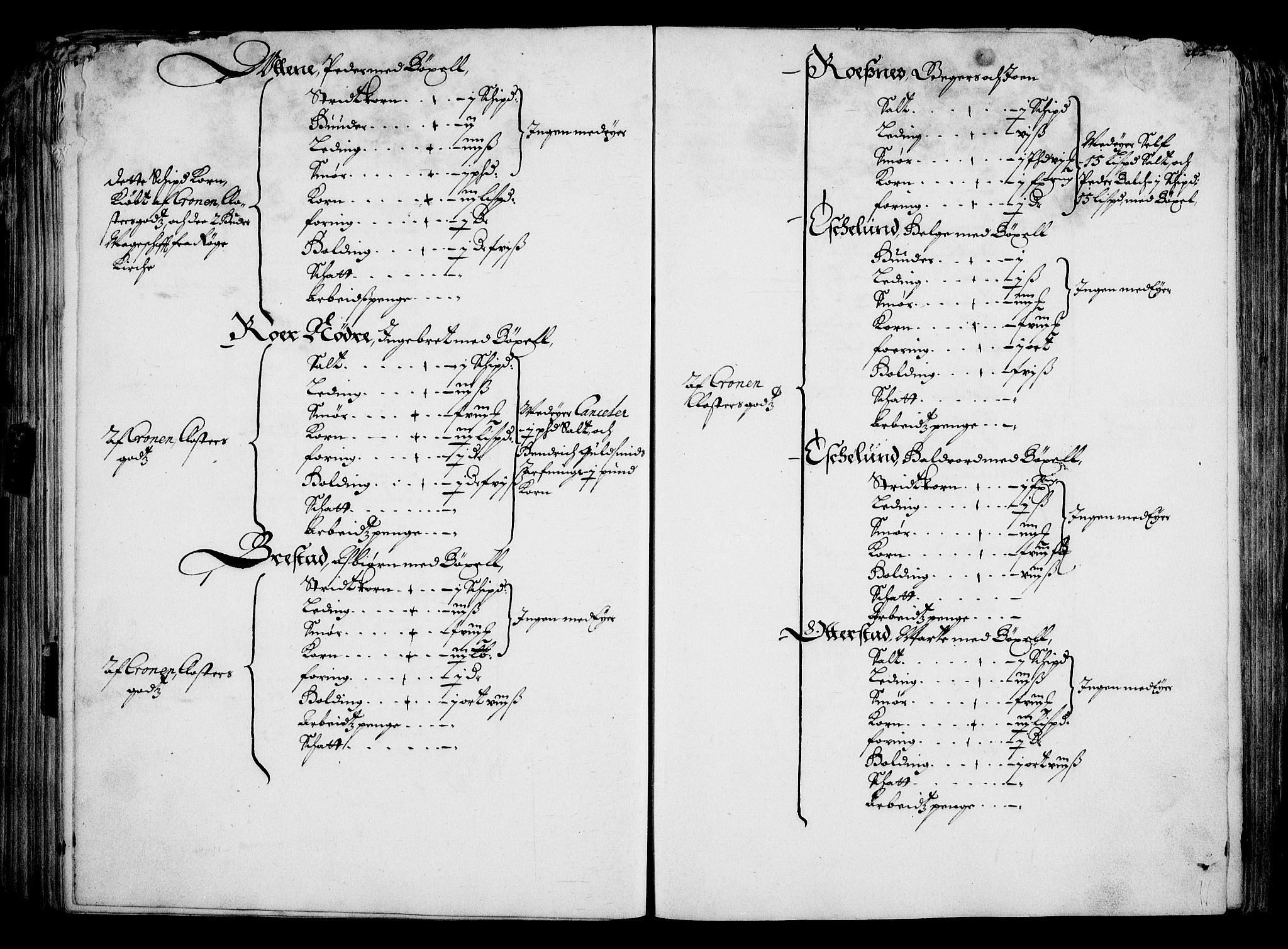 Rentekammeret inntil 1814, Realistisk ordnet avdeling, AV/RA-EA-4070/On/L0001/0001: Statens gods / [Jj 1]: Jordebok over Hannibal Sehesteds gods, 1651, p. 133