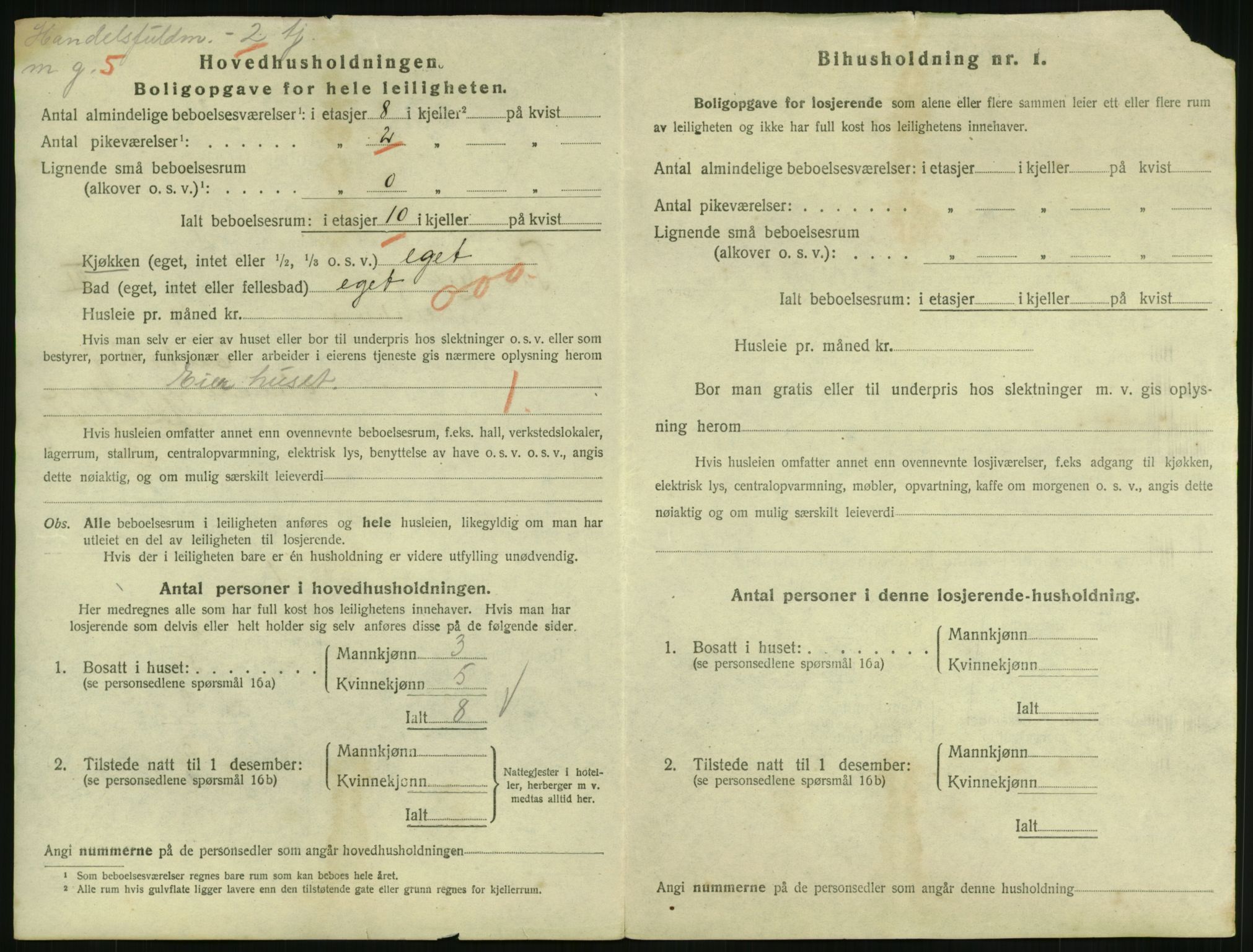 SAKO, 1920 census for Tønsberg, 1920, p. 3240