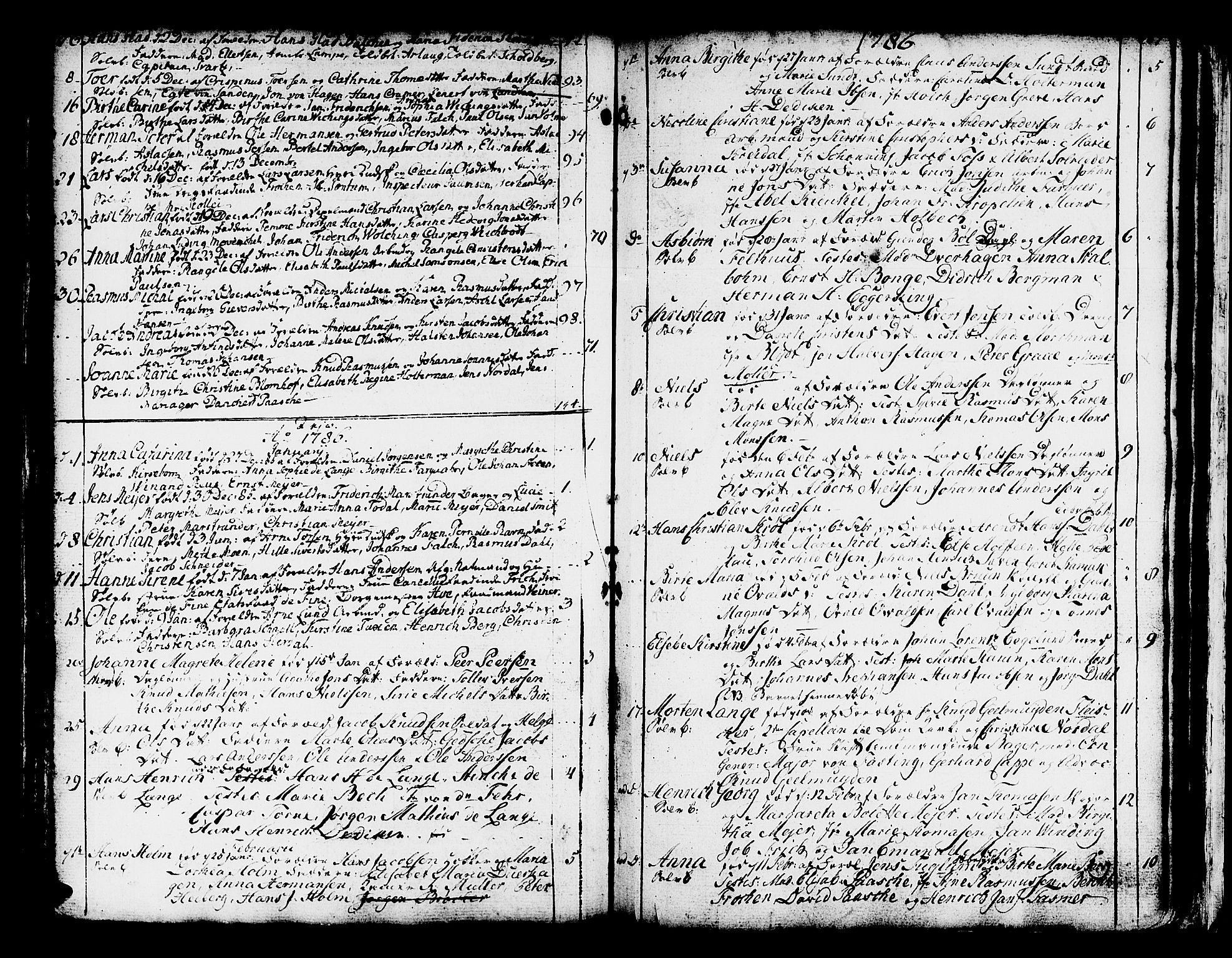 Domkirken sokneprestembete, SAB/A-74801/H/Haa/L0003: Parish register (official) no. A 3, 1758-1789, p. 256-257