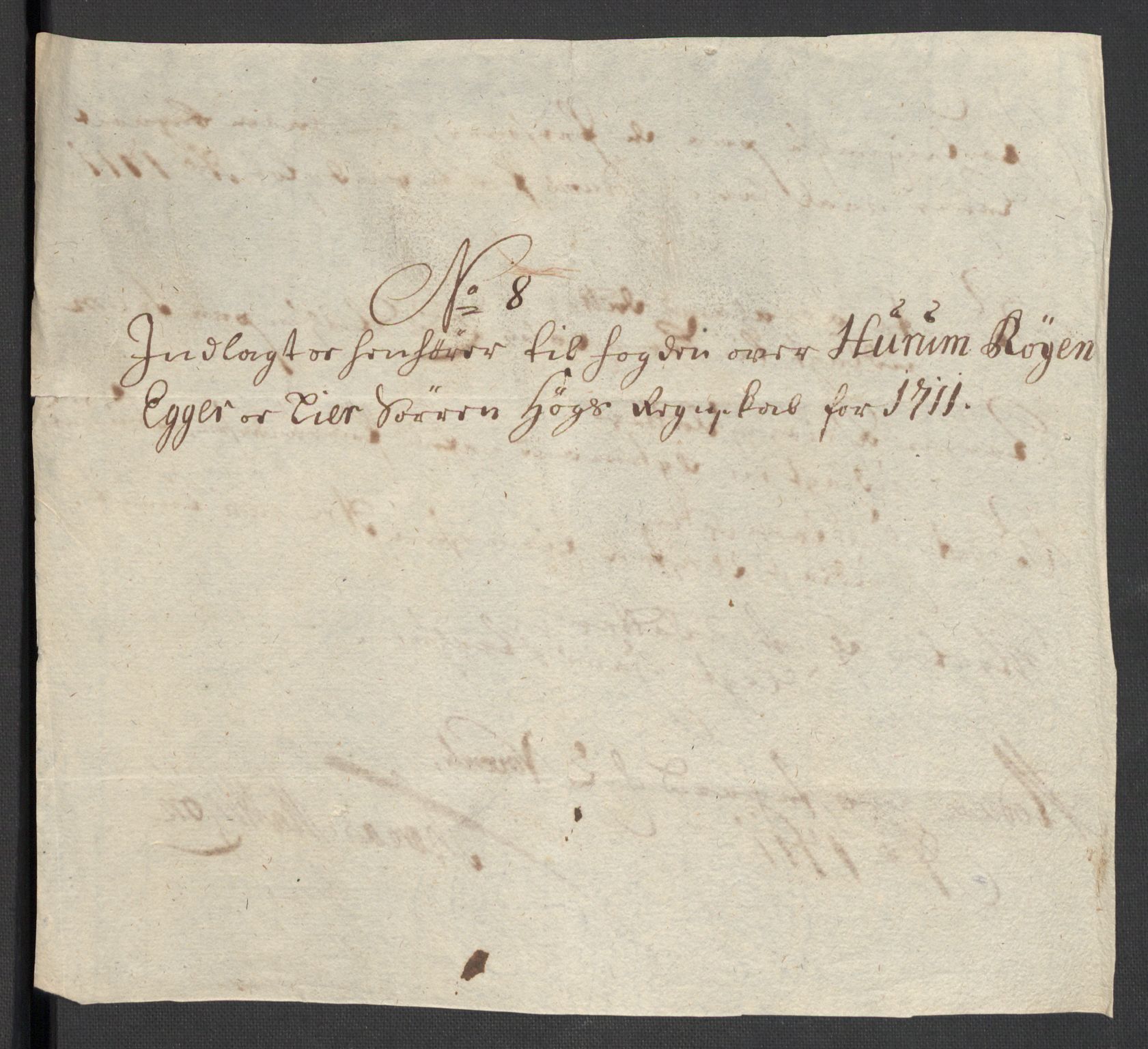 Rentekammeret inntil 1814, Reviderte regnskaper, Fogderegnskap, RA/EA-4092/R31/L1705: Fogderegnskap Hurum, Røyken, Eiker, Lier og Buskerud, 1711, p. 39