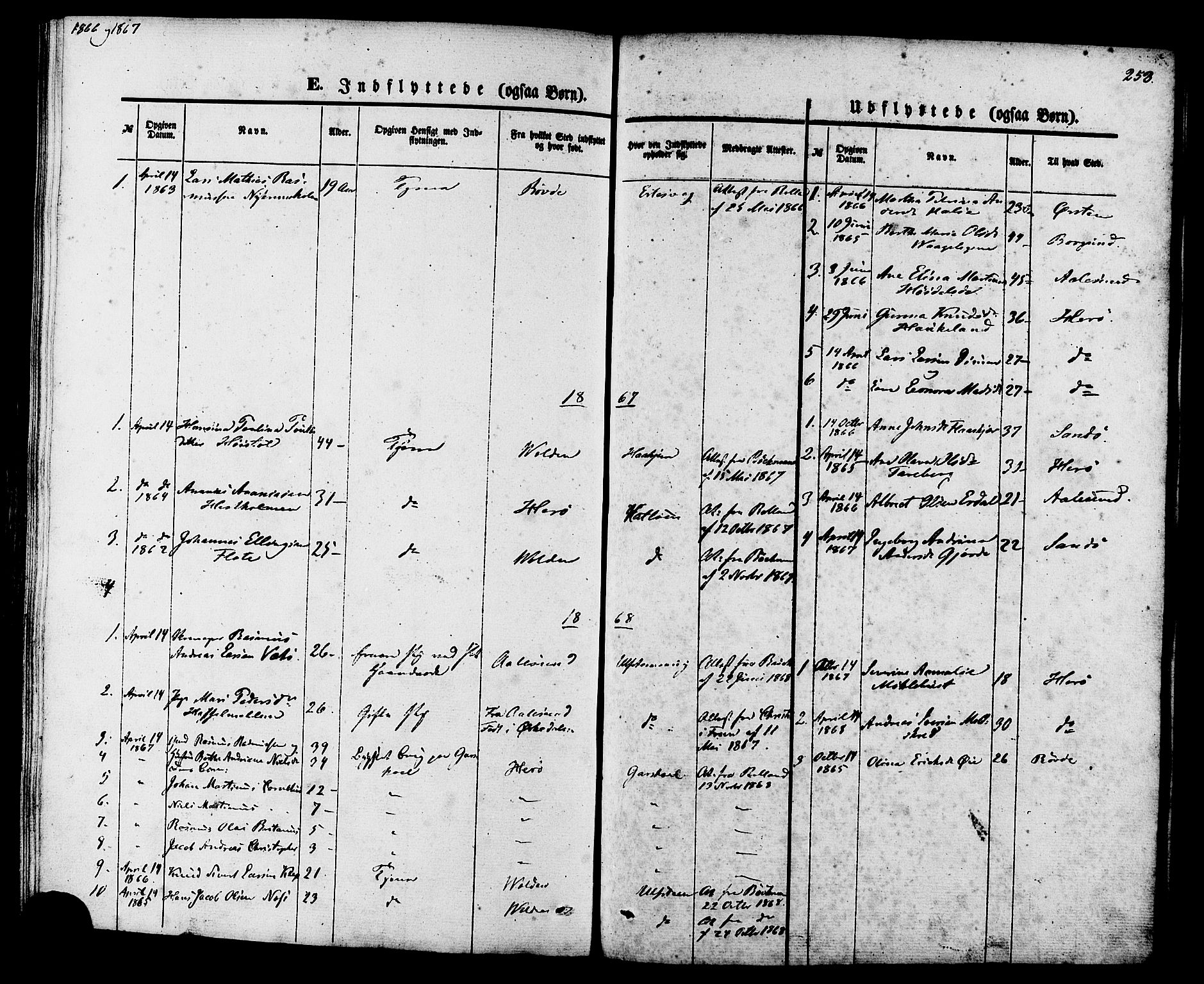 Ministerialprotokoller, klokkerbøker og fødselsregistre - Møre og Romsdal, SAT/A-1454/509/L0105: Parish register (official) no. 509A03, 1848-1882, p. 253