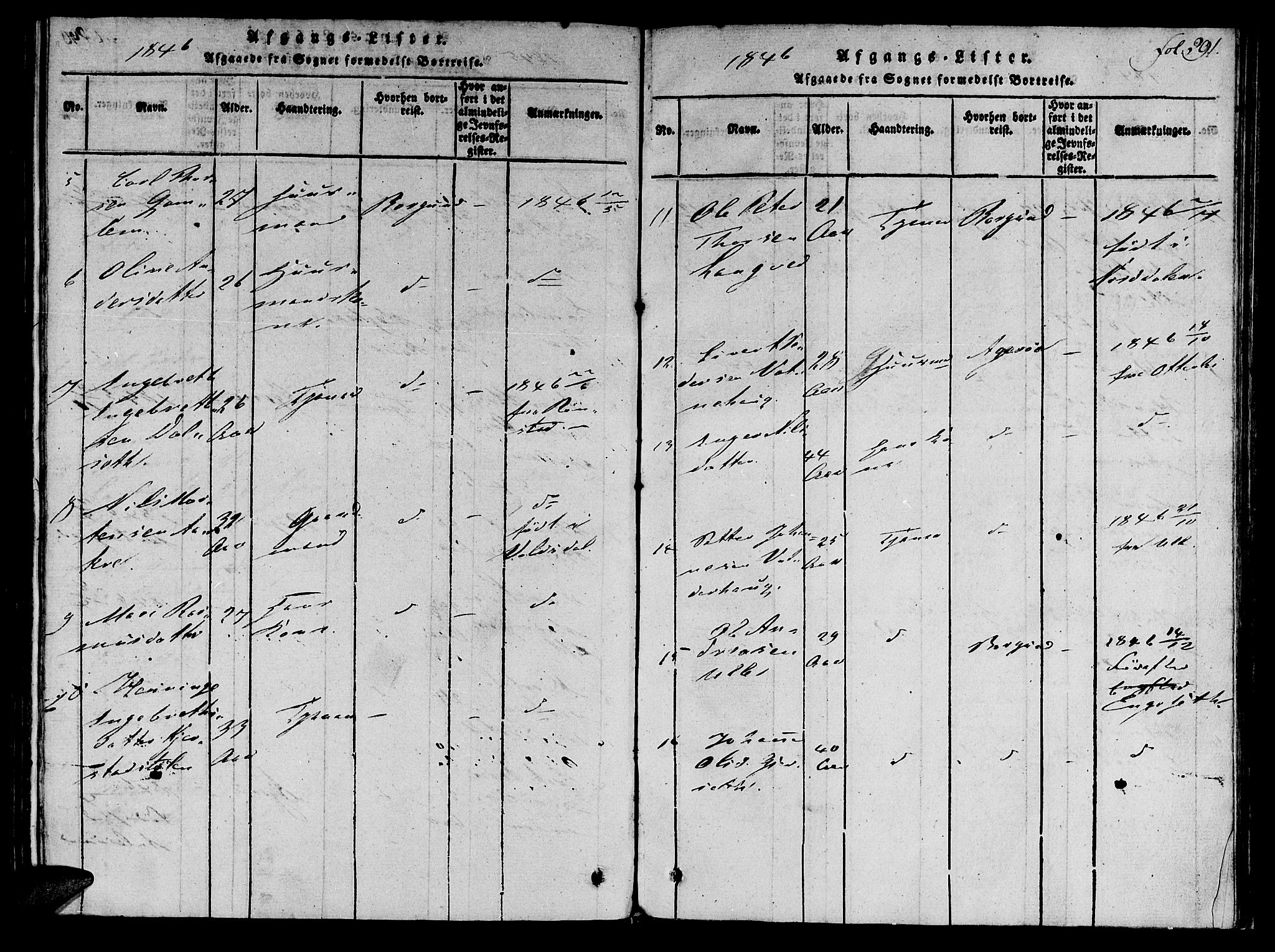 Ministerialprotokoller, klokkerbøker og fødselsregistre - Møre og Romsdal, SAT/A-1454/536/L0495: Parish register (official) no. 536A04, 1818-1847, p. 291