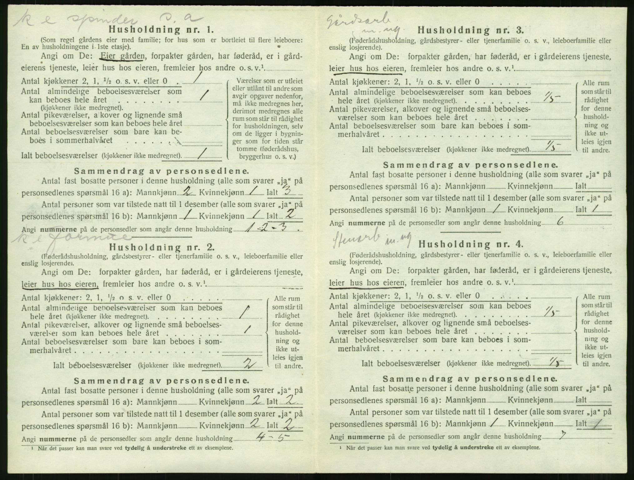 SAT, 1920 census for Bremsnes, 1920, p. 1156