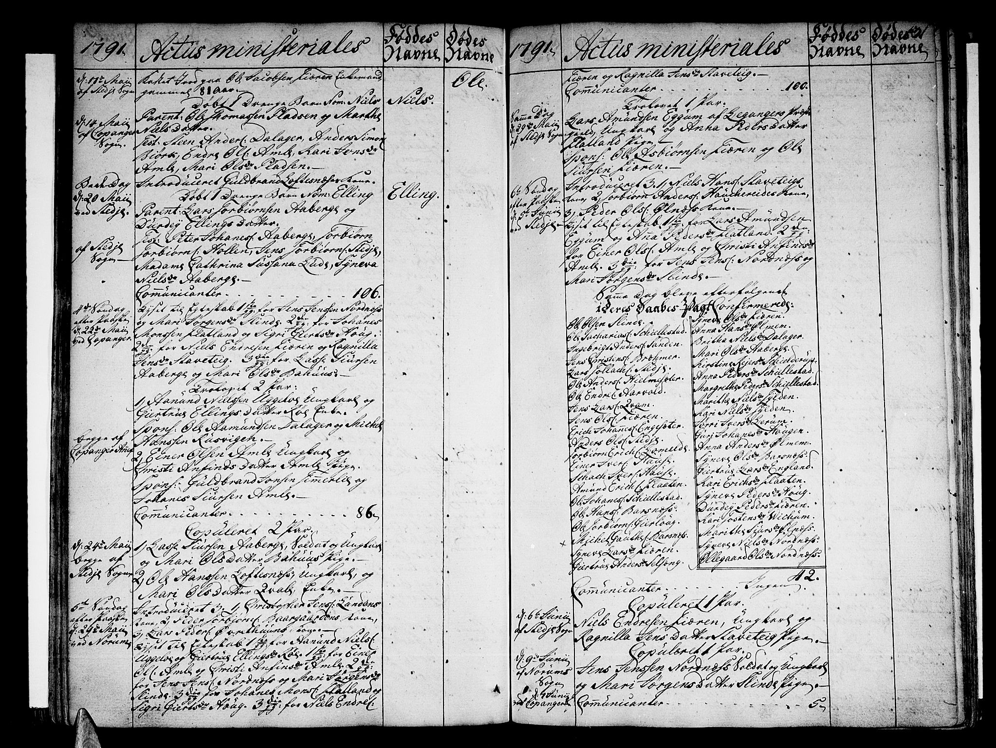 Sogndal sokneprestembete, SAB/A-81301/H/Haa/Haaa/L0007: Parish register (official) no. A 7, 1782-1795, p. 131