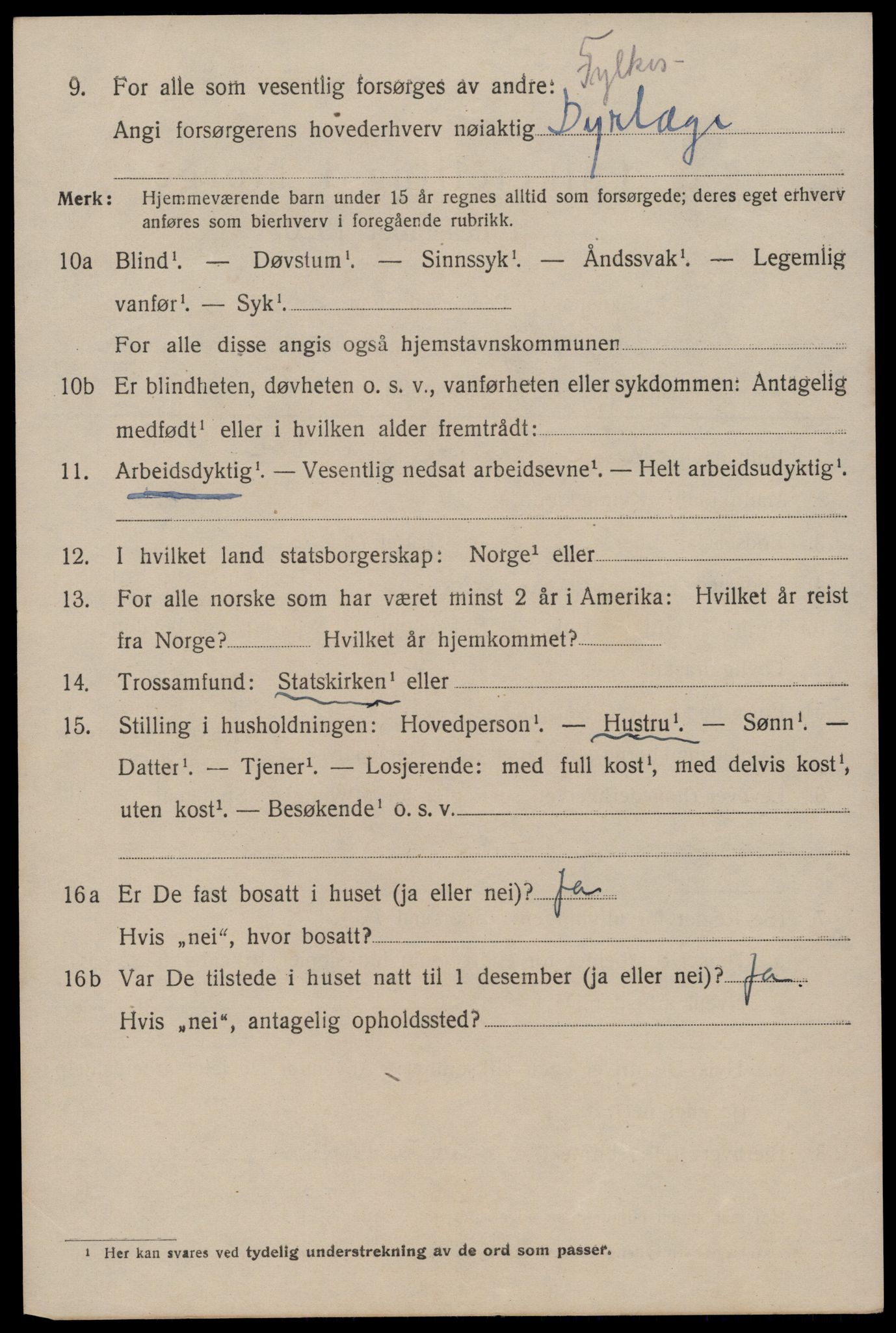 SAST, 1920 census for Stavanger, 1920, p. 97245