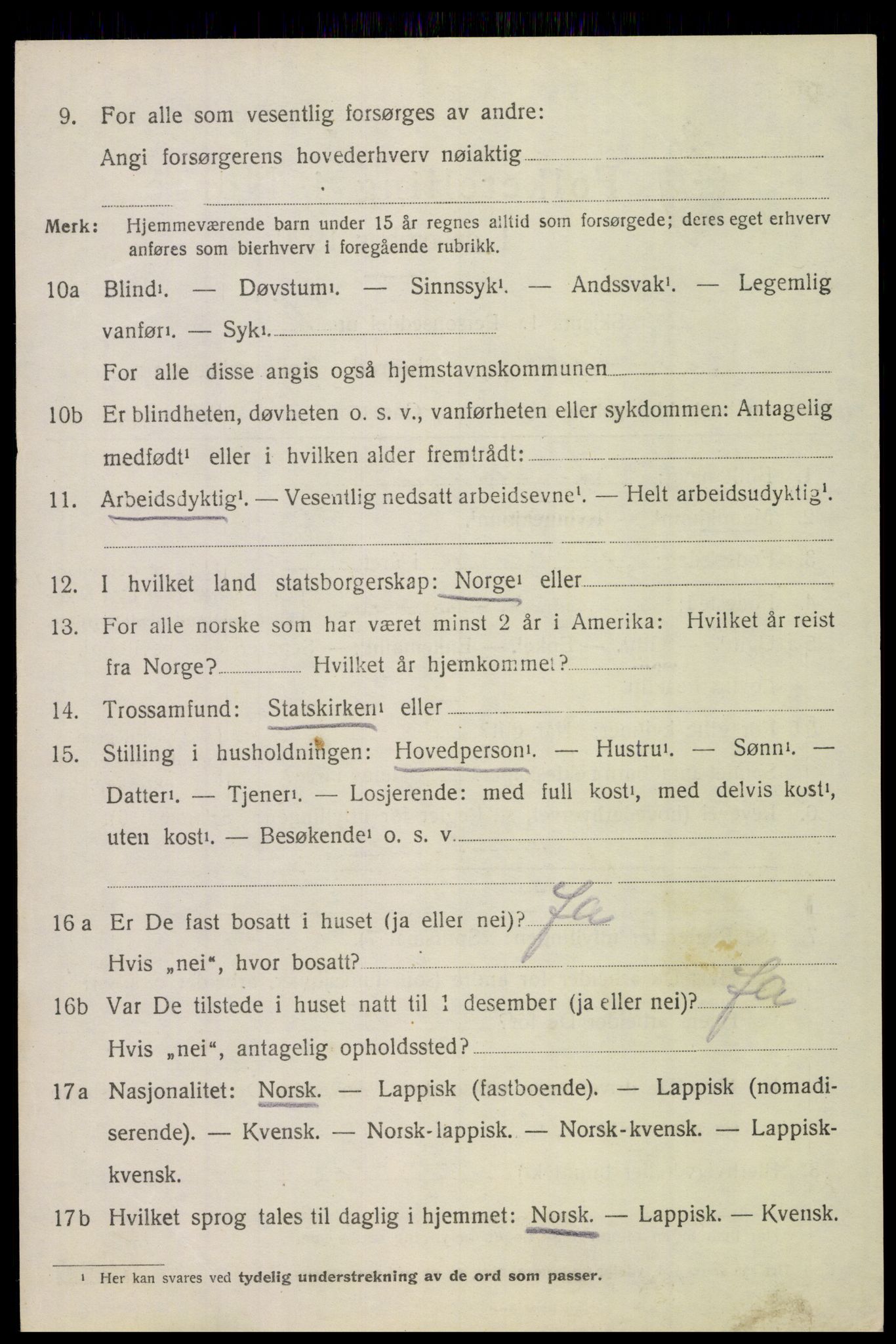 SAT, 1920 census for Bodin, 1920, p. 7565