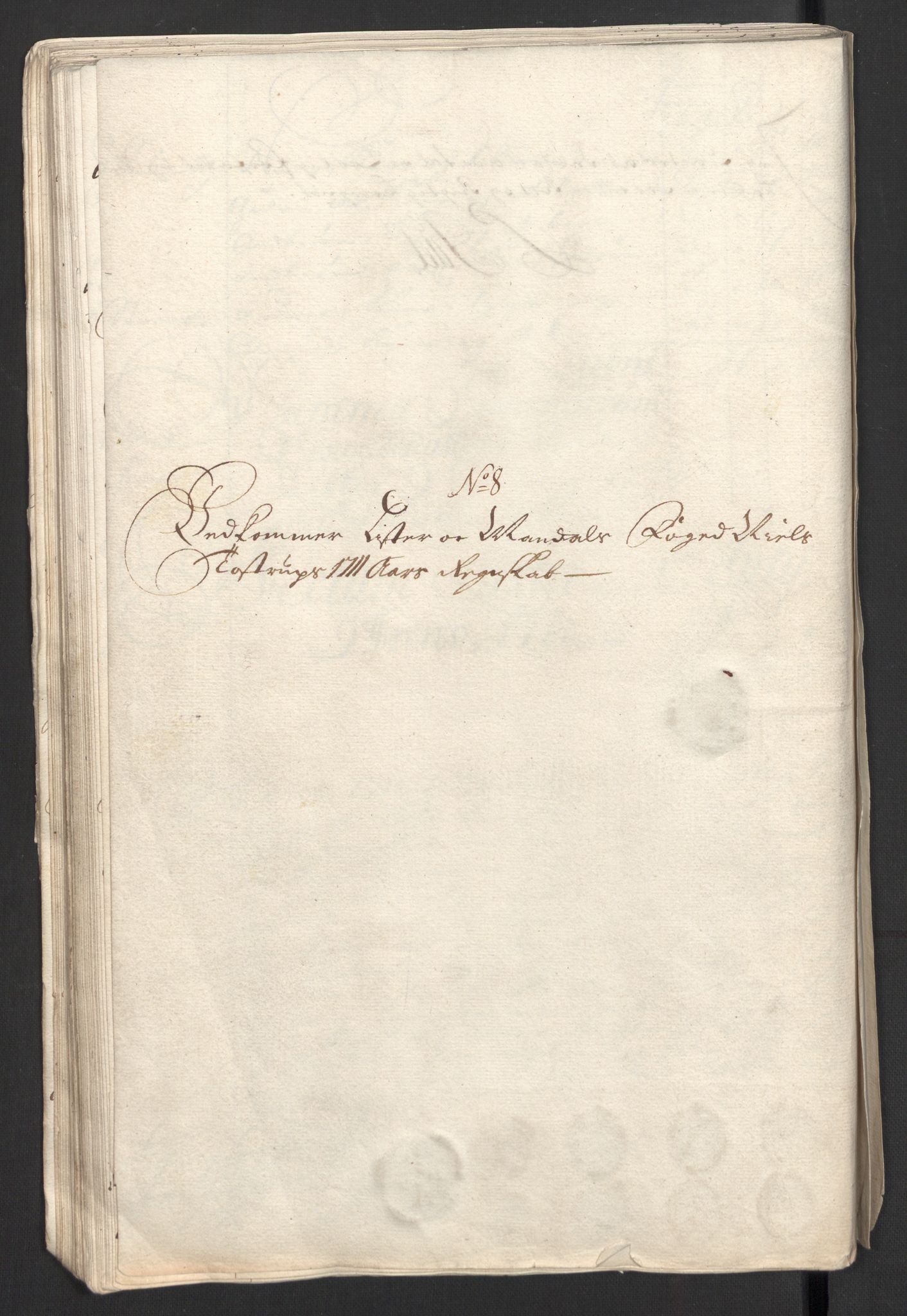 Rentekammeret inntil 1814, Reviderte regnskaper, Fogderegnskap, AV/RA-EA-4092/R43/L2554: Fogderegnskap Lista og Mandal, 1711, p. 445