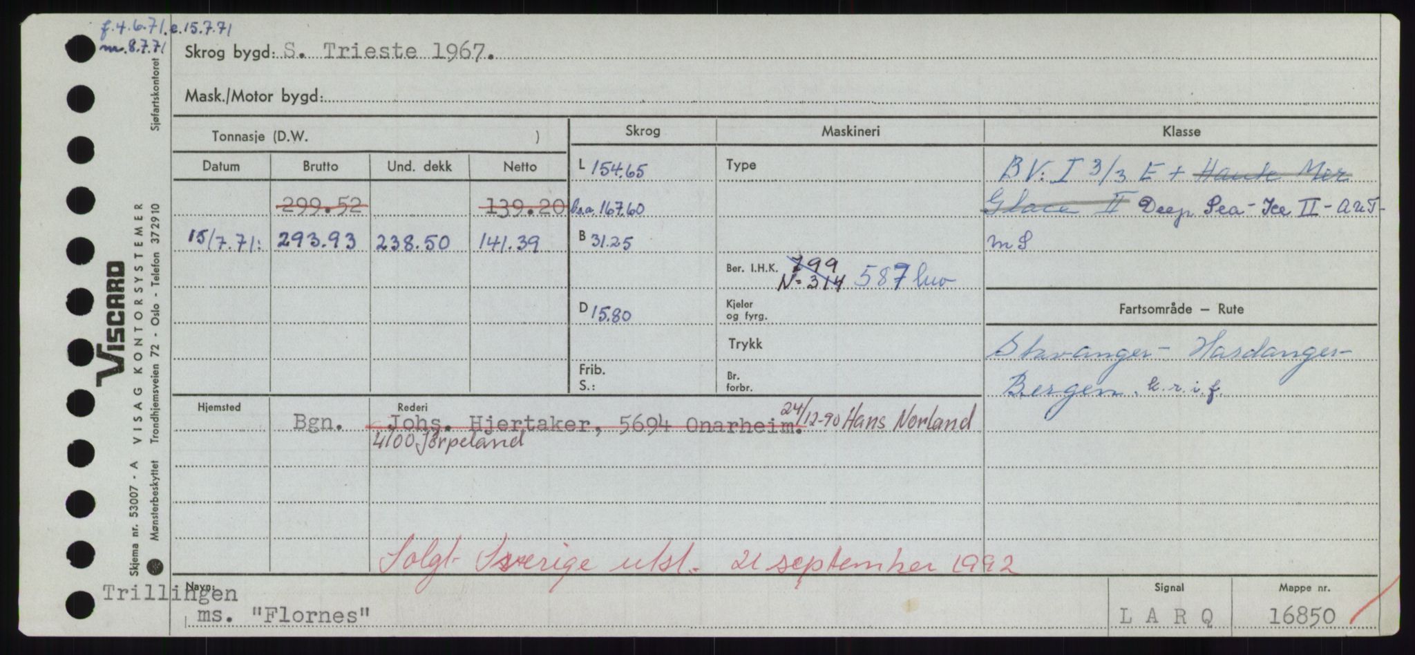 Sjøfartsdirektoratet med forløpere, Skipsmålingen, RA/S-1627/H/Hd/L0011: Fartøy, Fla-Får, p. 53