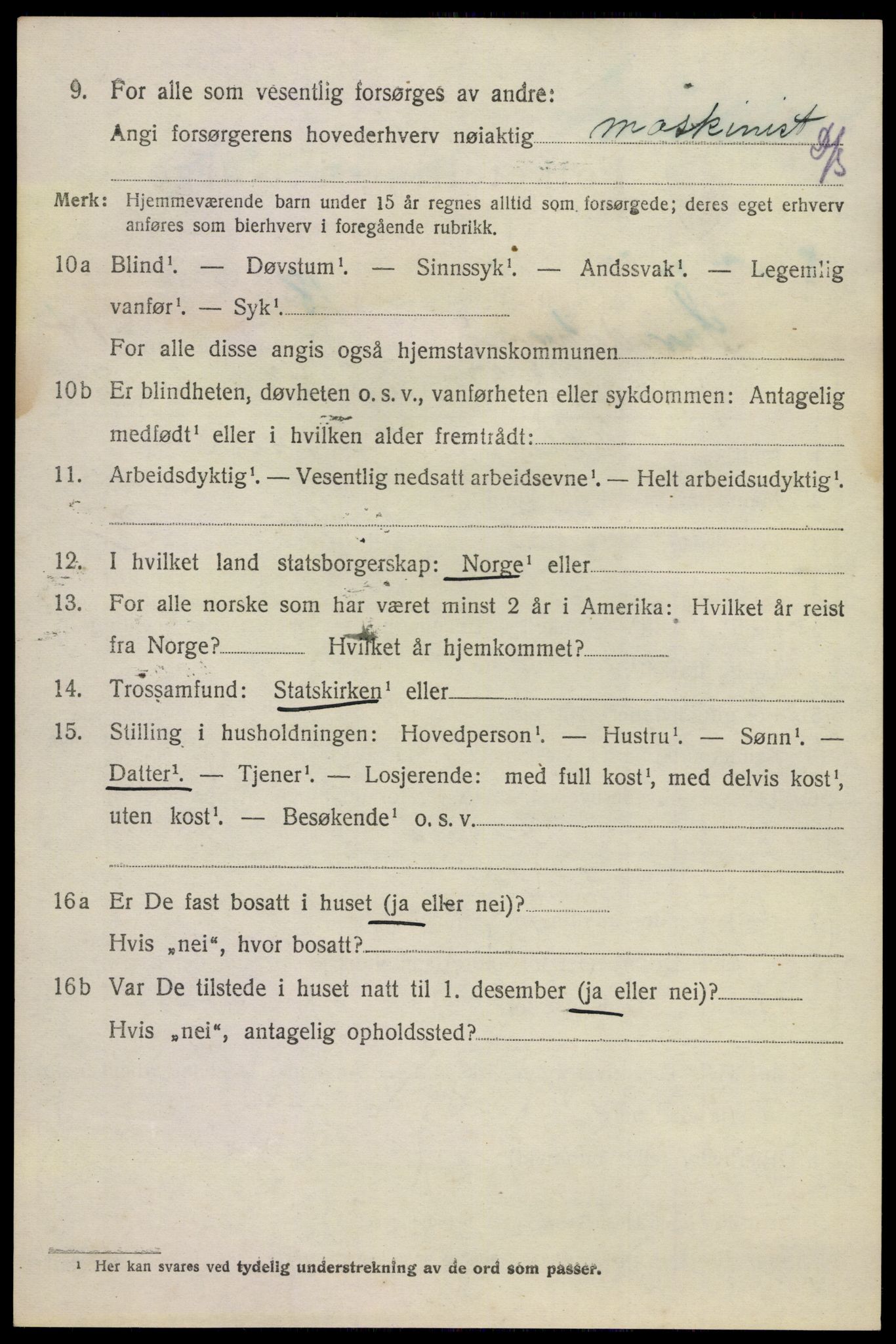 SAKO, 1920 census for Sandeherred, 1920, p. 20695