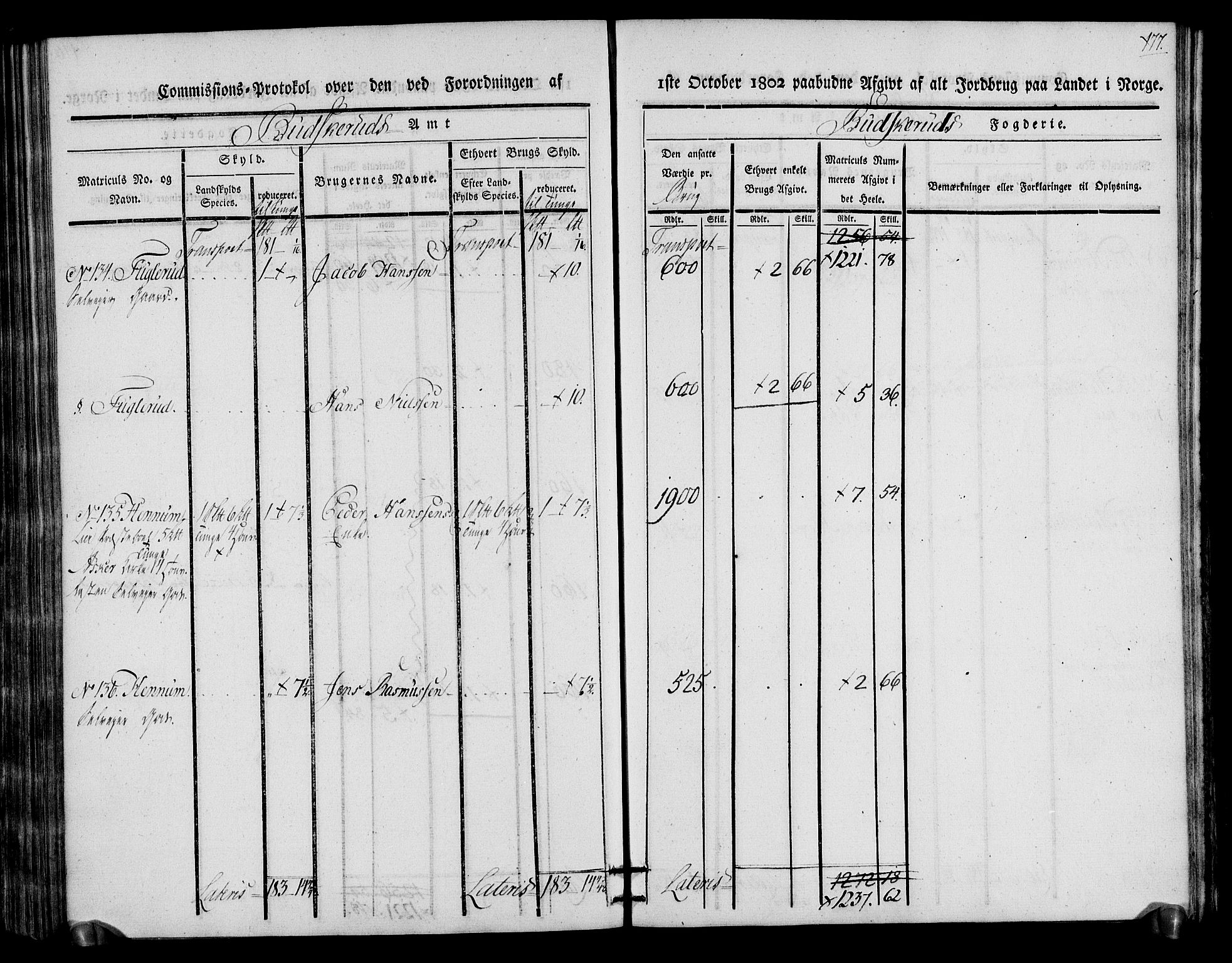 Rentekammeret inntil 1814, Realistisk ordnet avdeling, RA/EA-4070/N/Ne/Nea/L0064: Buskerud fogderi. Kommisjonsprotokoll for Lier prestegjeld, 1803, p. 78