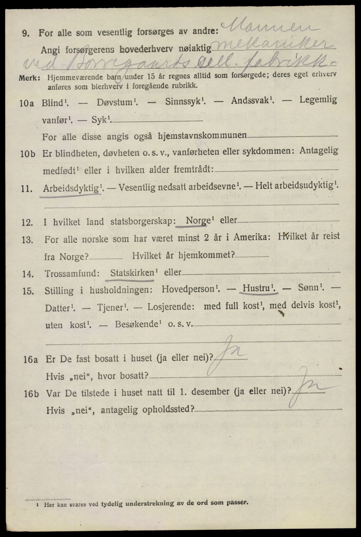 SAO, 1920 census for Tune, 1920, p. 16891