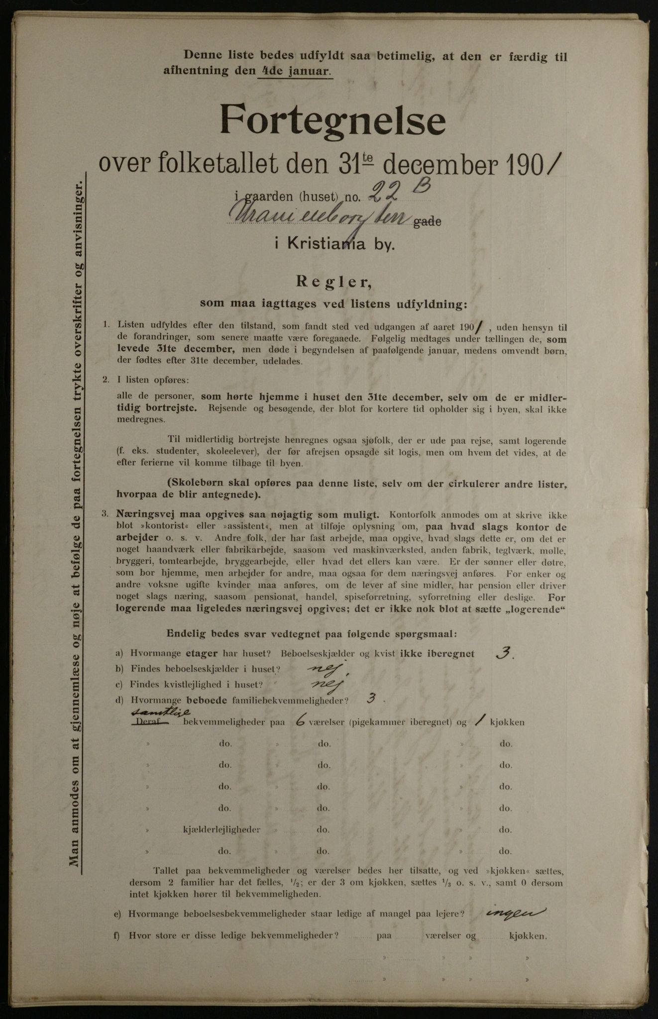 OBA, Municipal Census 1901 for Kristiania, 1901, p. 18440