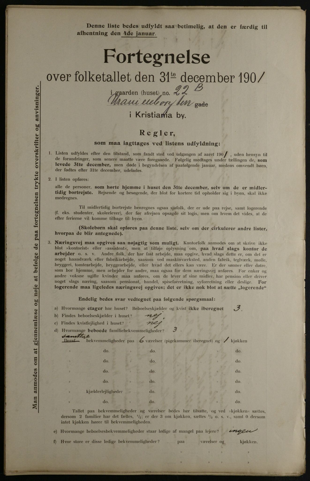 OBA, Municipal Census 1901 for Kristiania, 1901, p. 18440