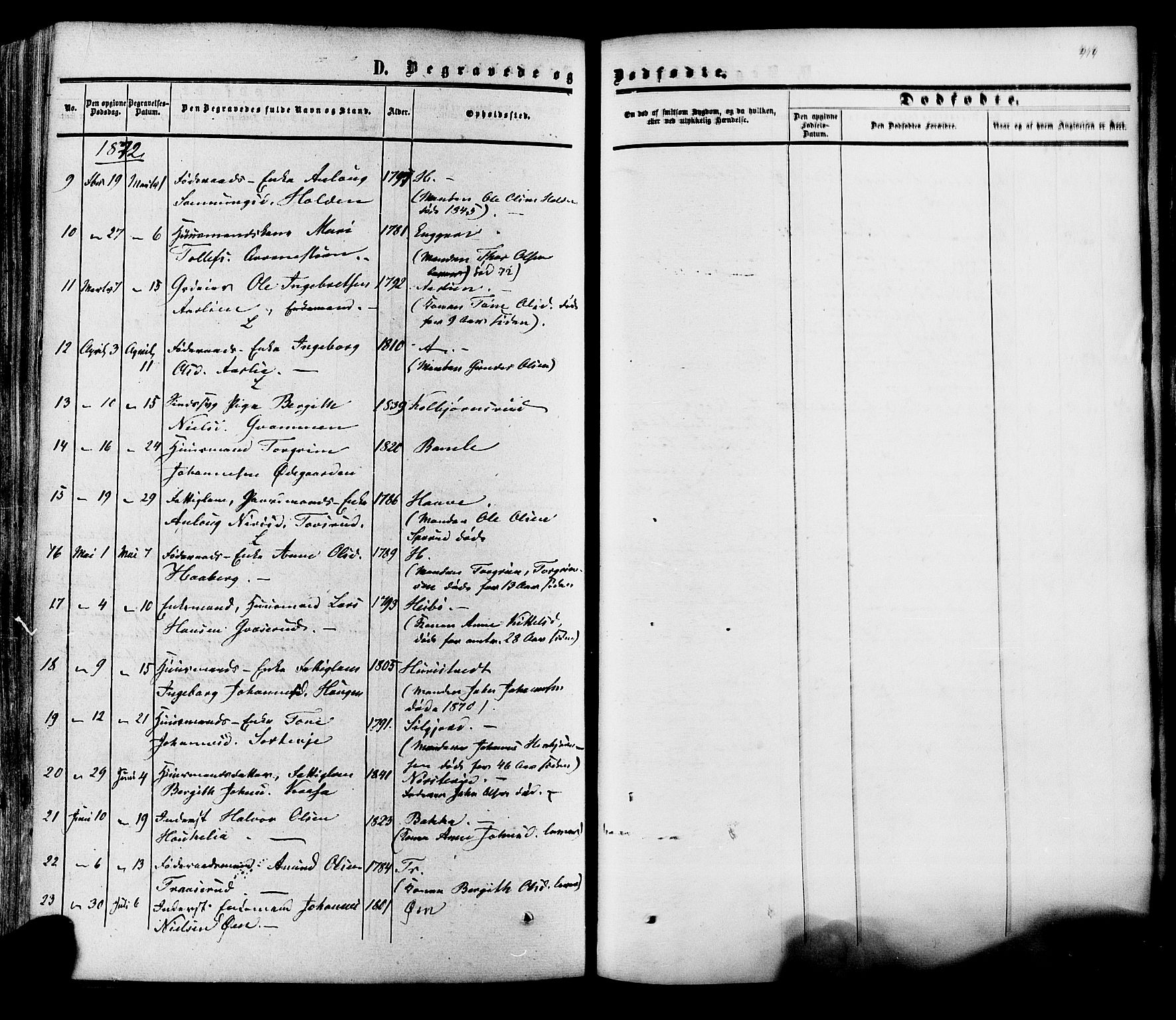 Heddal kirkebøker, SAKO/A-268/F/Fa/L0007: Parish register (official) no. I 7, 1855-1877, p. 414