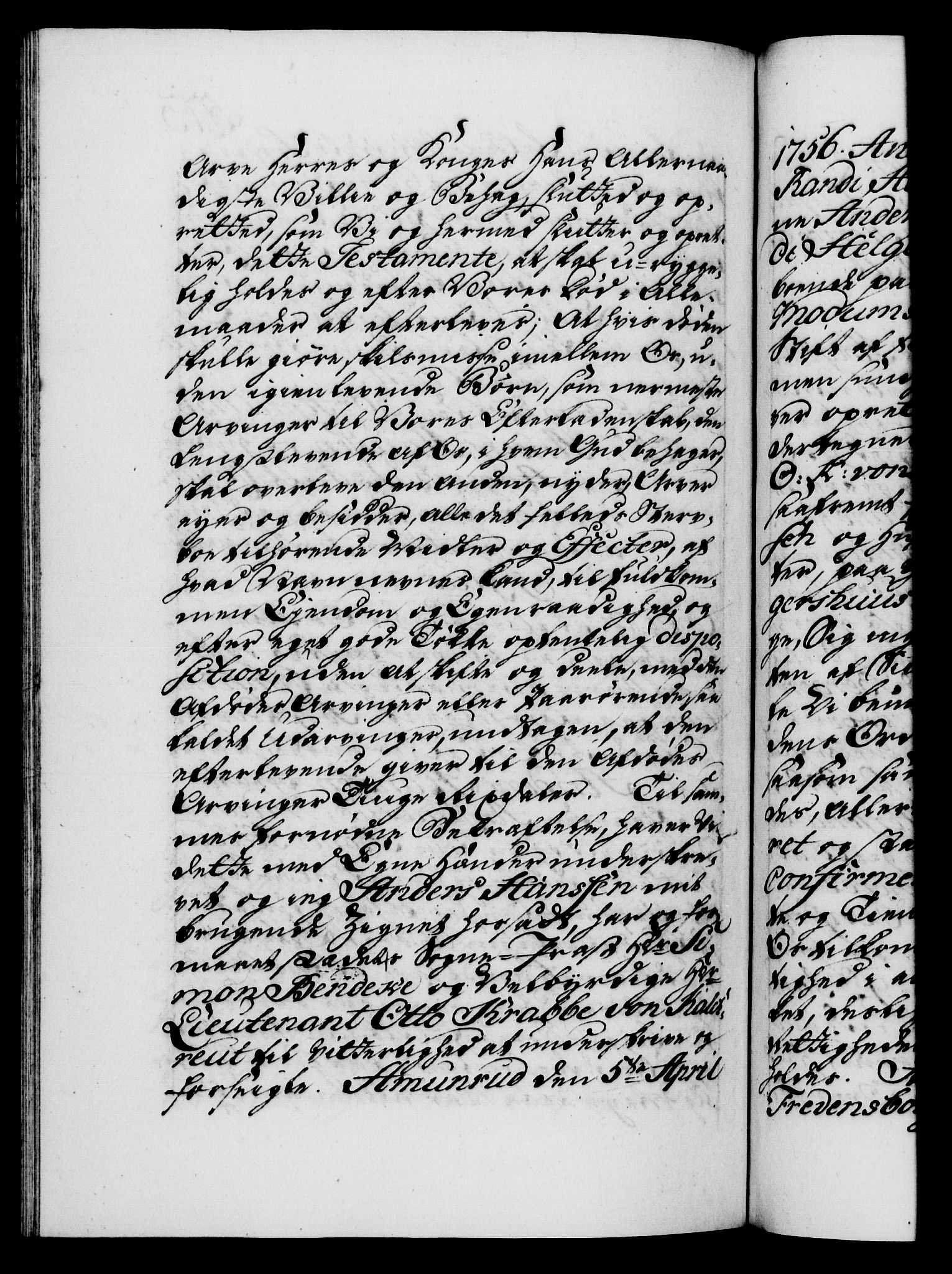 Danske Kanselli 1572-1799, AV/RA-EA-3023/F/Fc/Fca/Fcaa/L0039: Norske registre, 1755-1756, p. 573b