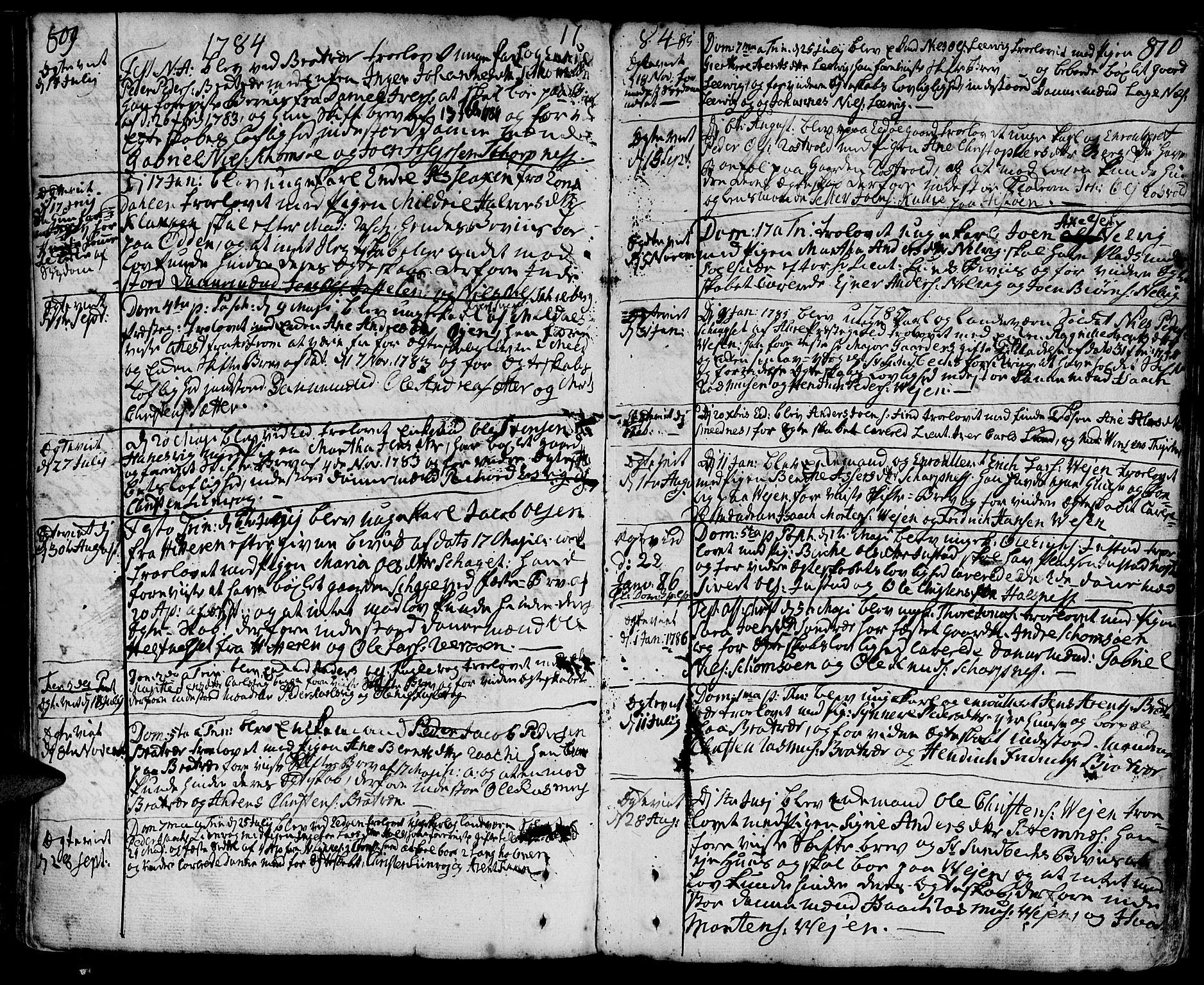 Ministerialprotokoller, klokkerbøker og fødselsregistre - Møre og Romsdal, SAT/A-1454/581/L0932: Parish register (official) no. 581A02, 1767-1823, p. 809-810